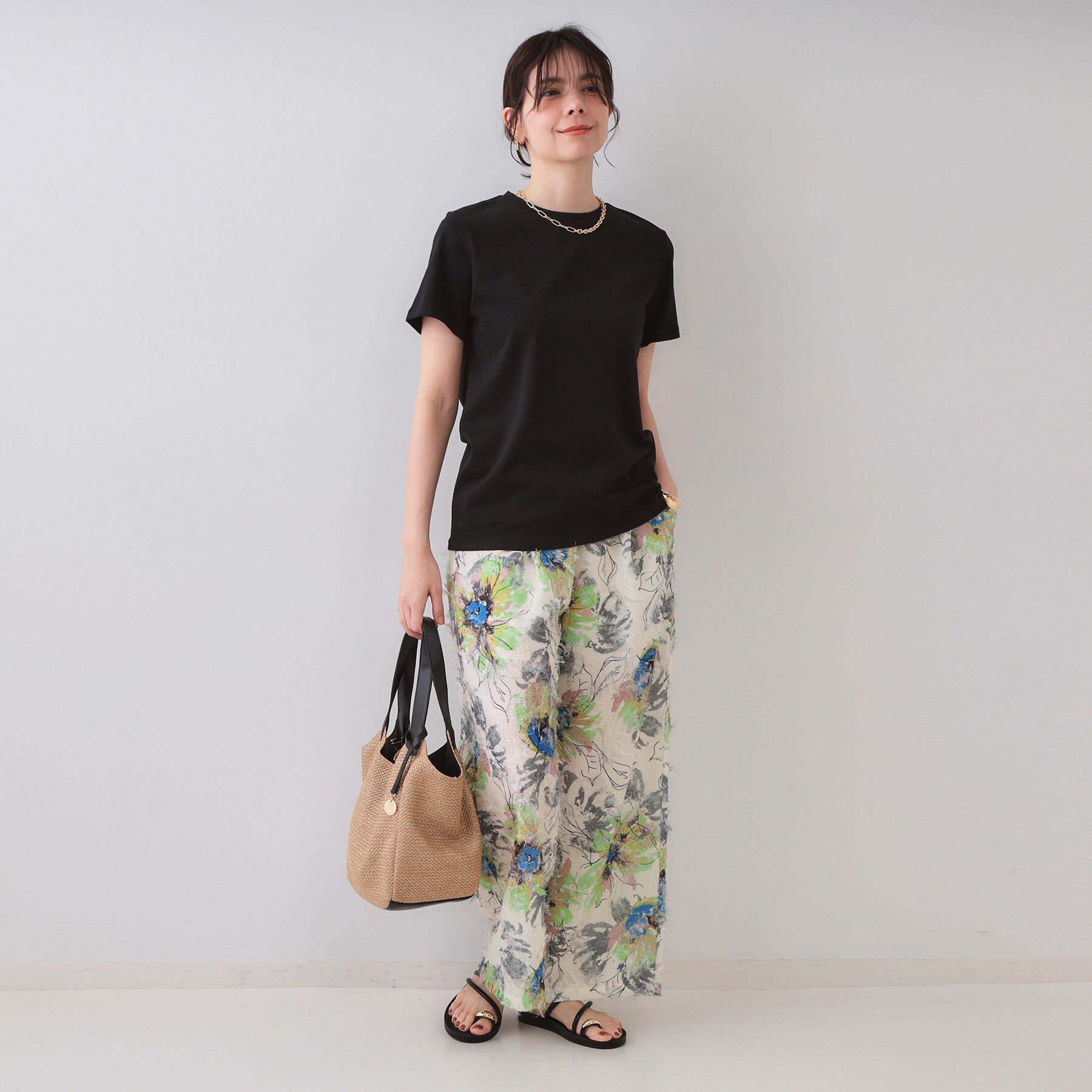 OPAQUE.CLIP「《5色展開》ベーシックTシャツ【洗濯機洗い可/UV/接触冷感】」|Tシャツ・カットソー|