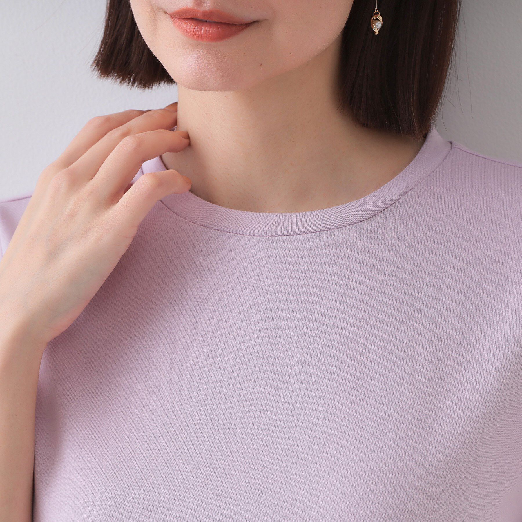 OPAQUE.CLIP「《5色展開》ベーシックTシャツ【洗濯機洗い可/UV/接触冷感】」|Tシャツ・カットソー|