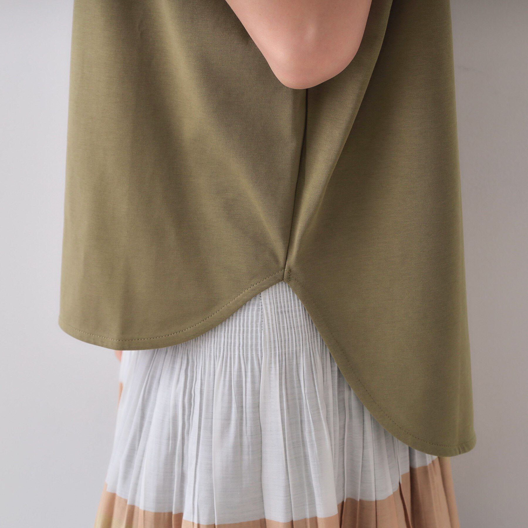 OPAQUE.CLIP「ボクシーノースリーブカットソー【洗濯機洗い可】」|Tシャツ・カットソー|