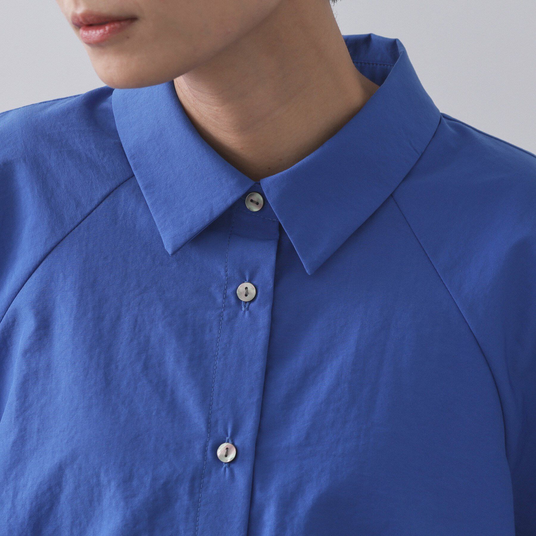 OPAQUE.CLIP「切替フォルムシャツ【洗濯機洗い可】」|シャツ・ブラウス|