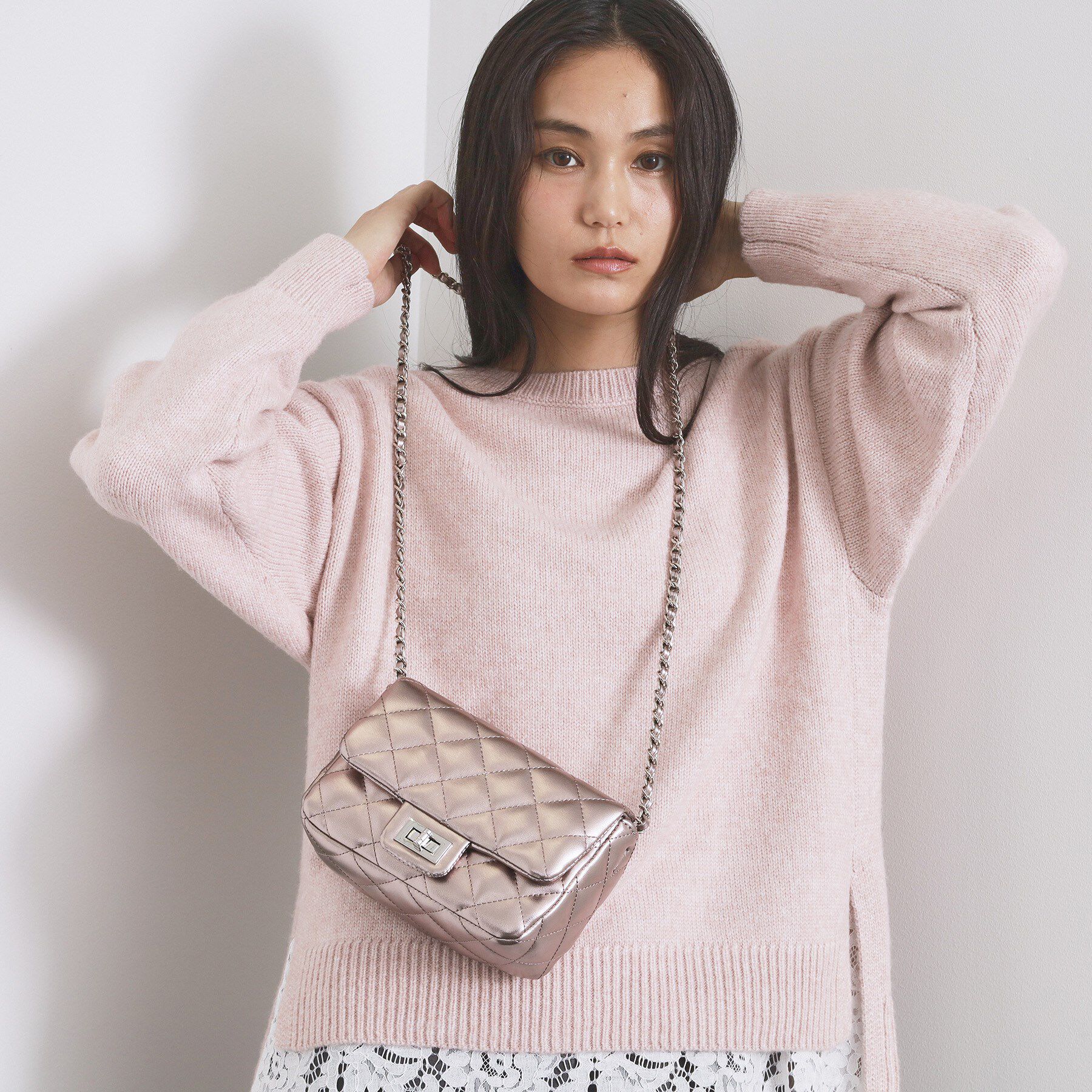 OPAQUE.CLIP「パフィーキルティングチェーンショルダーバッグ」|ショルダー・メッセンジャー|