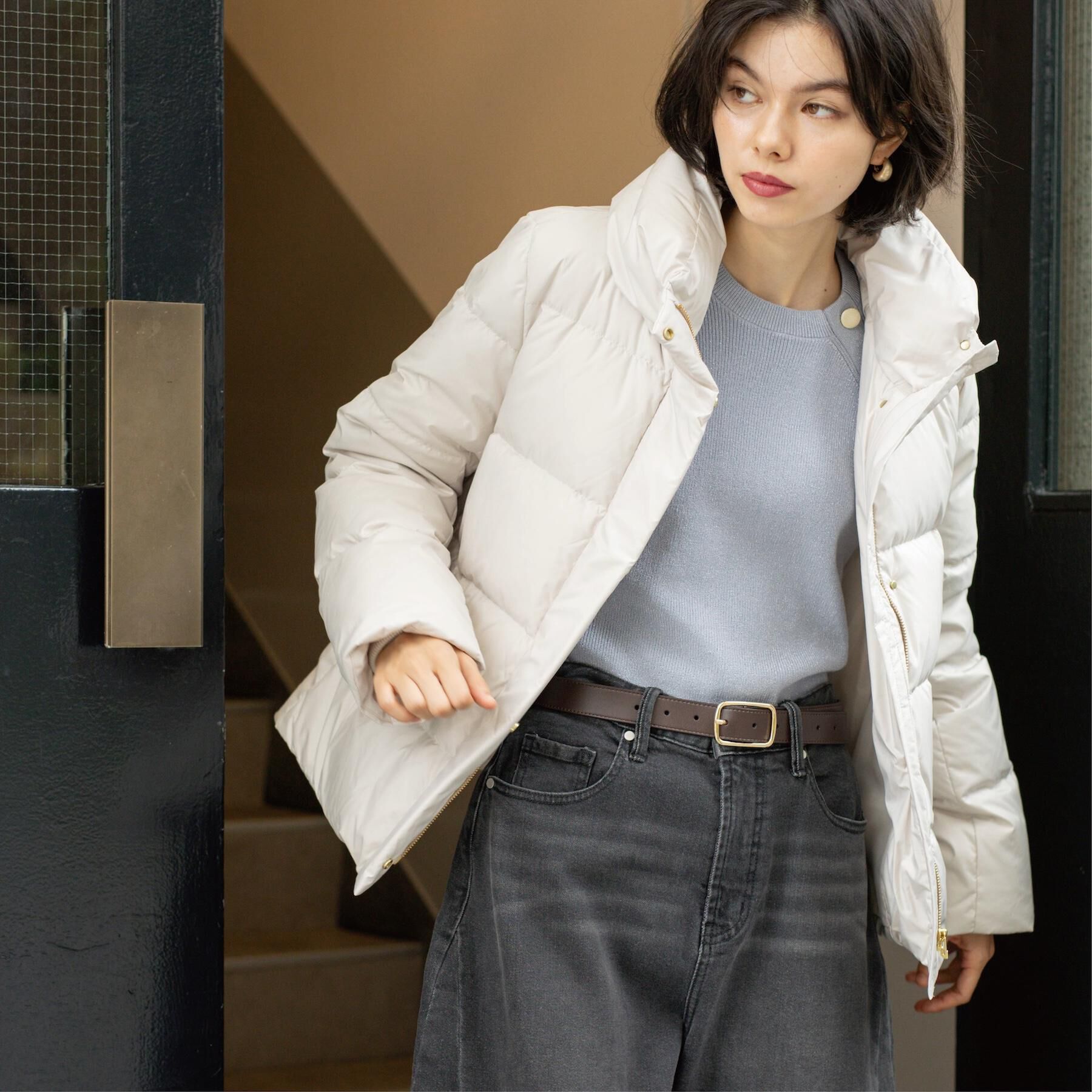 OPAQUE.CLIP「撥水ショートダウン【防風/抗菌防臭/洗濯機洗い可】《SS～LL》」|ダウン|