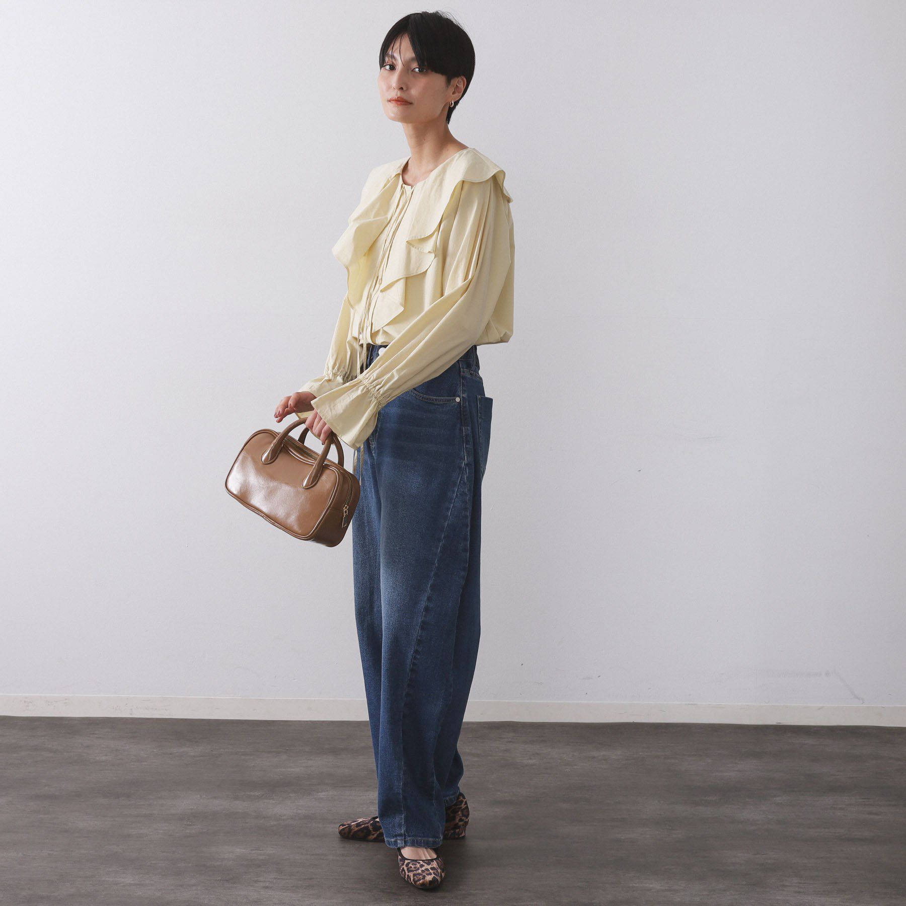 OPAQUE.CLIP「ラッフルフリルブラウス【洗濯機OK】」|シャツ・ブラウス|