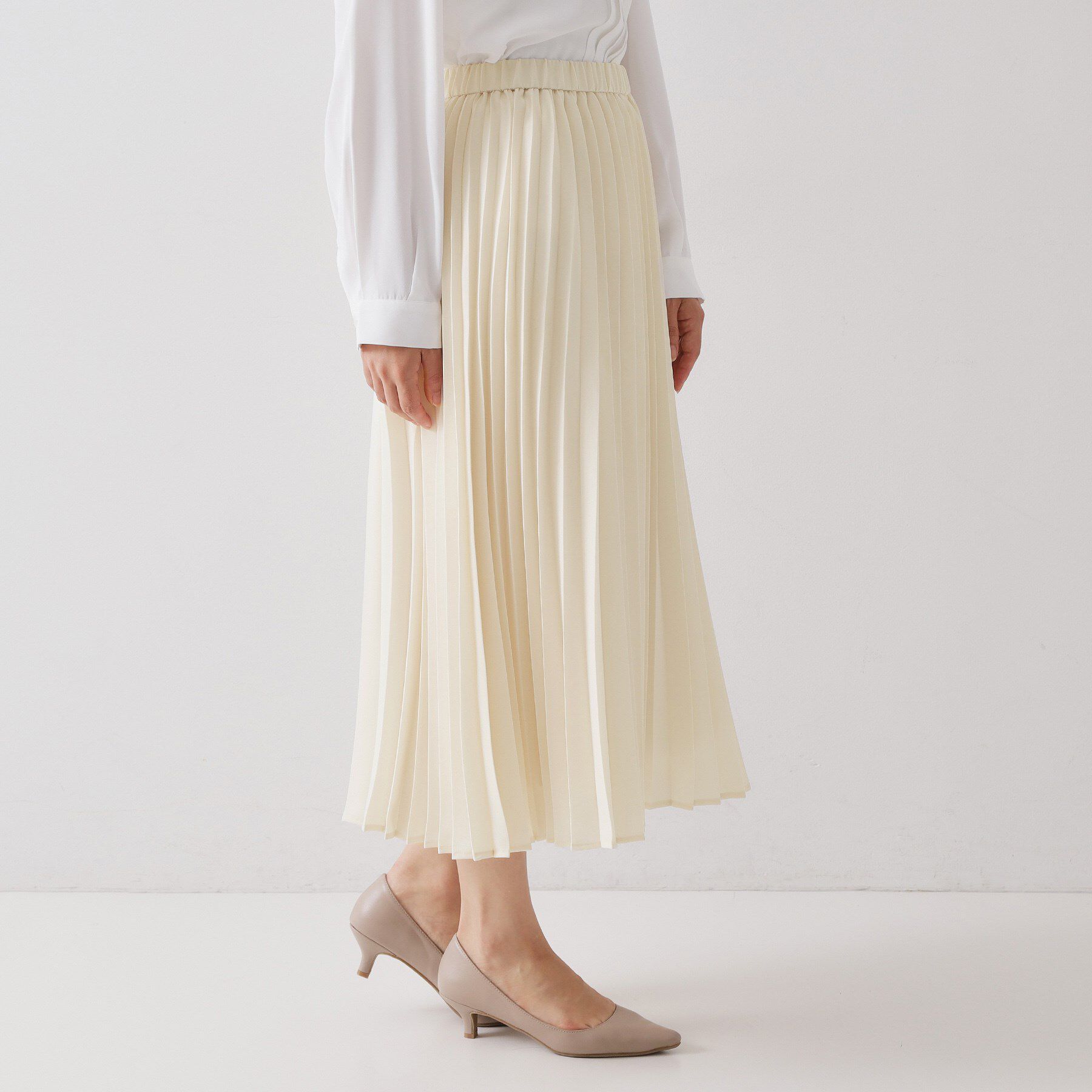 OPAQUE.CLIP「《通勤対応》プリーツスカート【洗濯機OK】」|スカート|