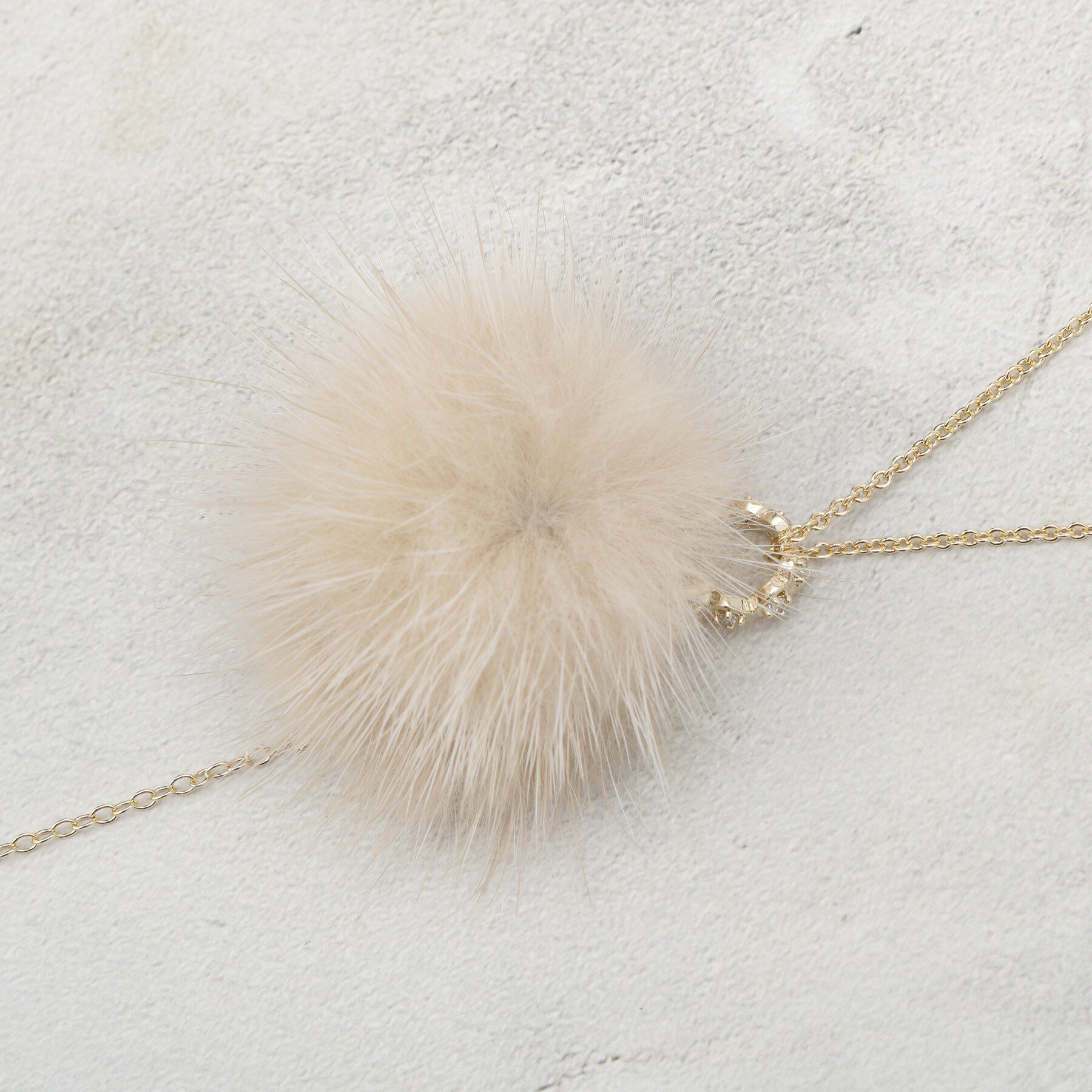 OPAQUE.CLIP「ミンクファー&times;ビジュースライドネックレス」|ネックレス|