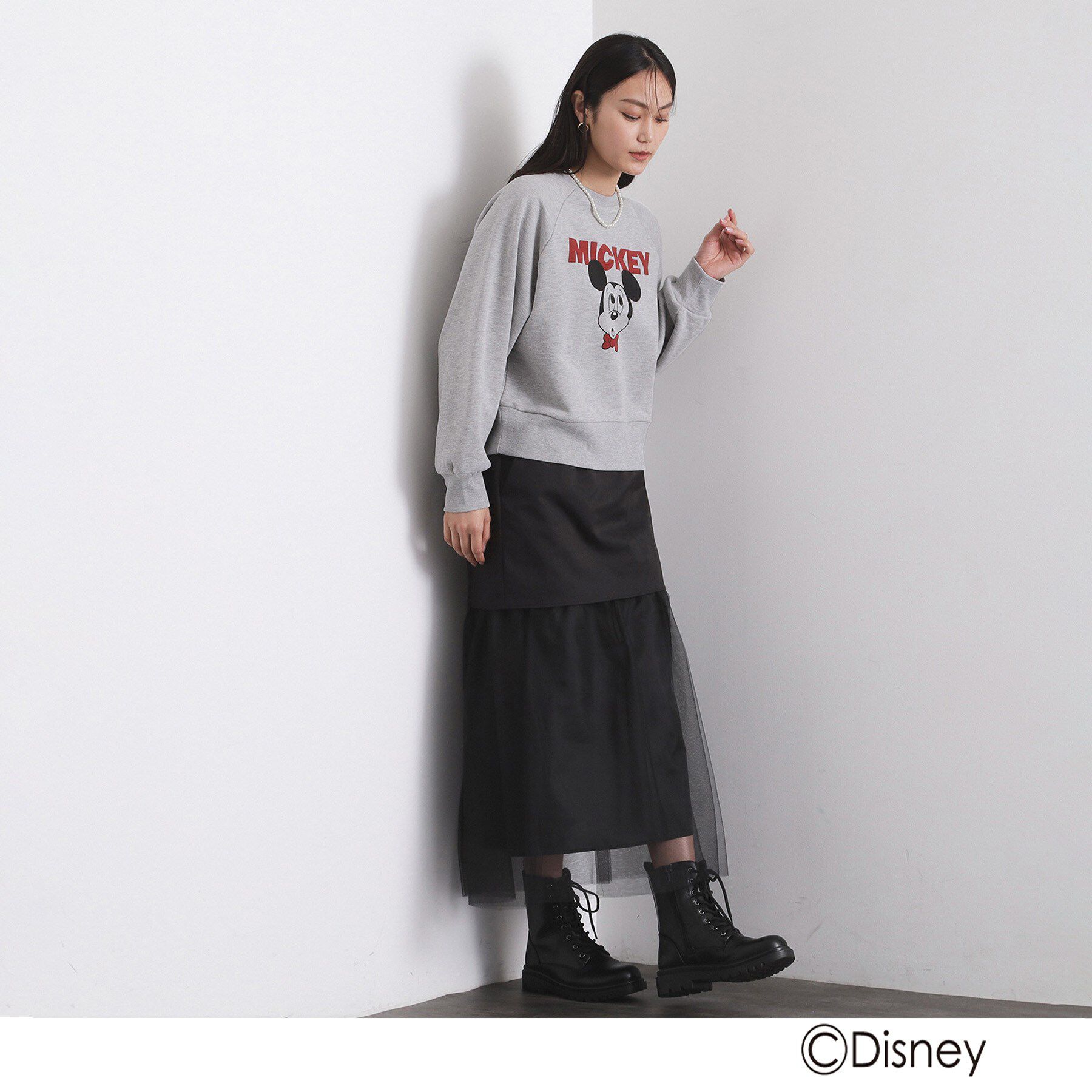 OPAQUE.CLIP「《Mickey Mouse》プリントアソートスウェット【洗濯機OK】」|パーカー|