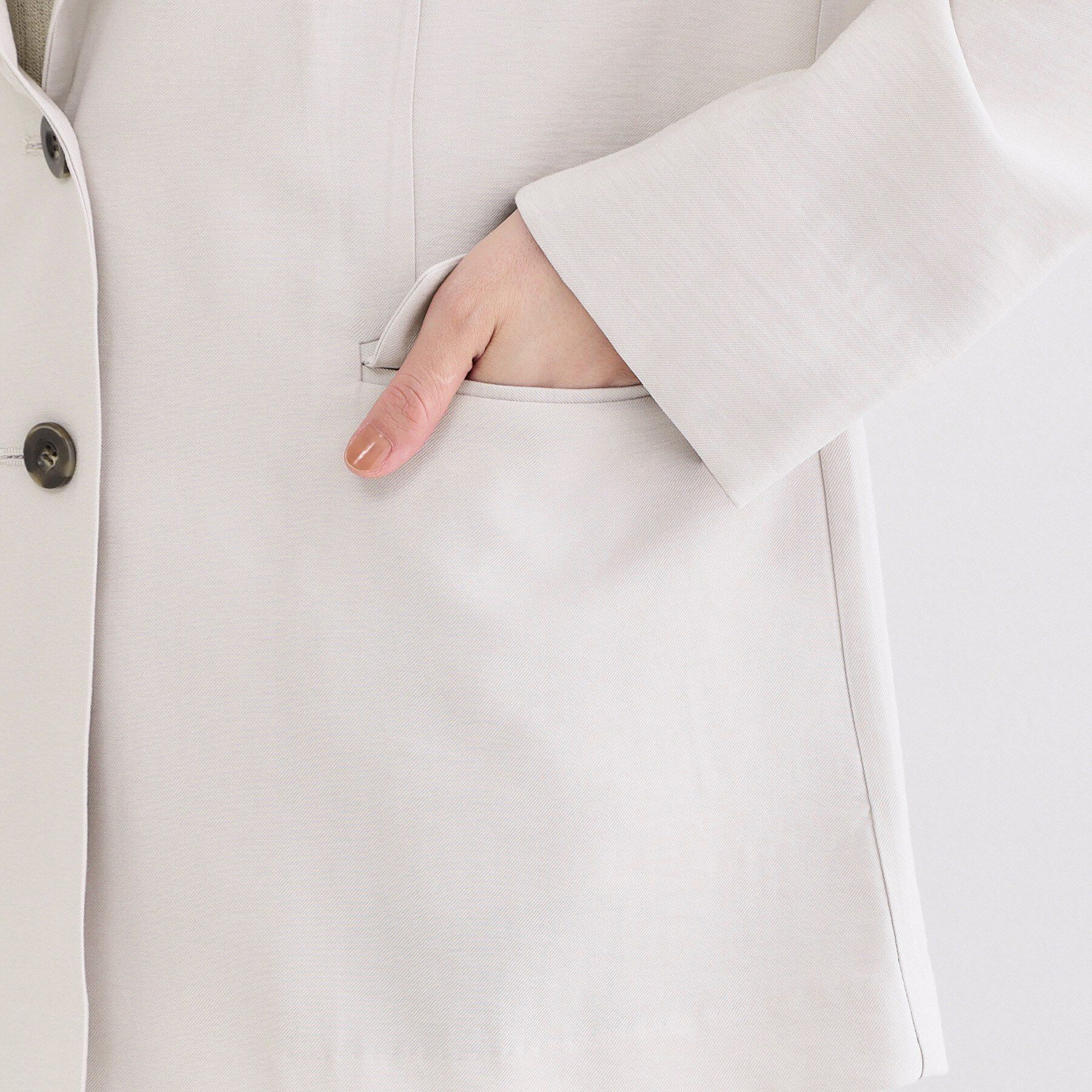 OPAQUE.CLIP「シングルテーラードジャケット【洗える/裏地なし】」|テーラードジャケット|