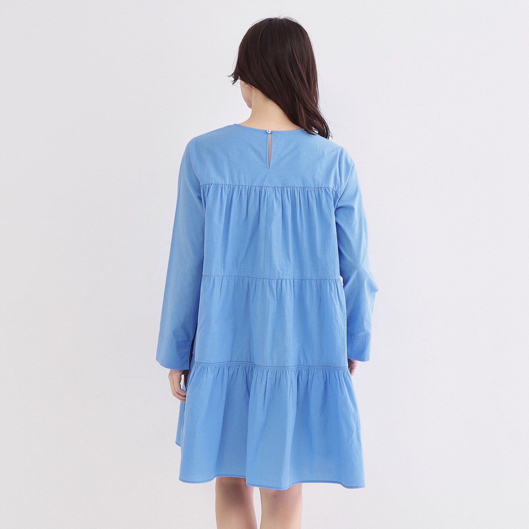 OPAQUE.CLIP「ティアードミニワンピース【洗濯機OK】」|ワンピース|