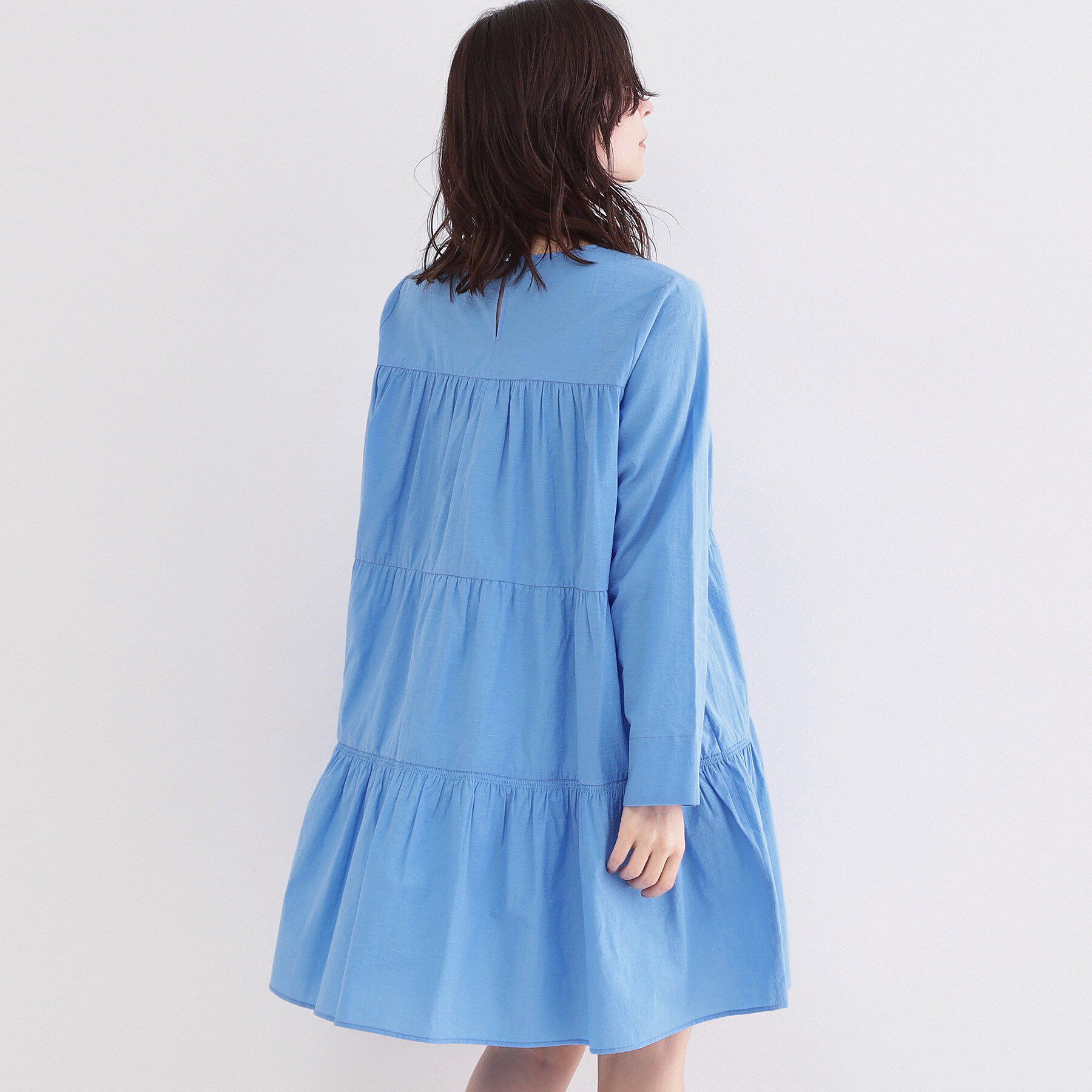 OPAQUE.CLIP「ティアードミニワンピース【洗濯機OK】」|ワンピース|