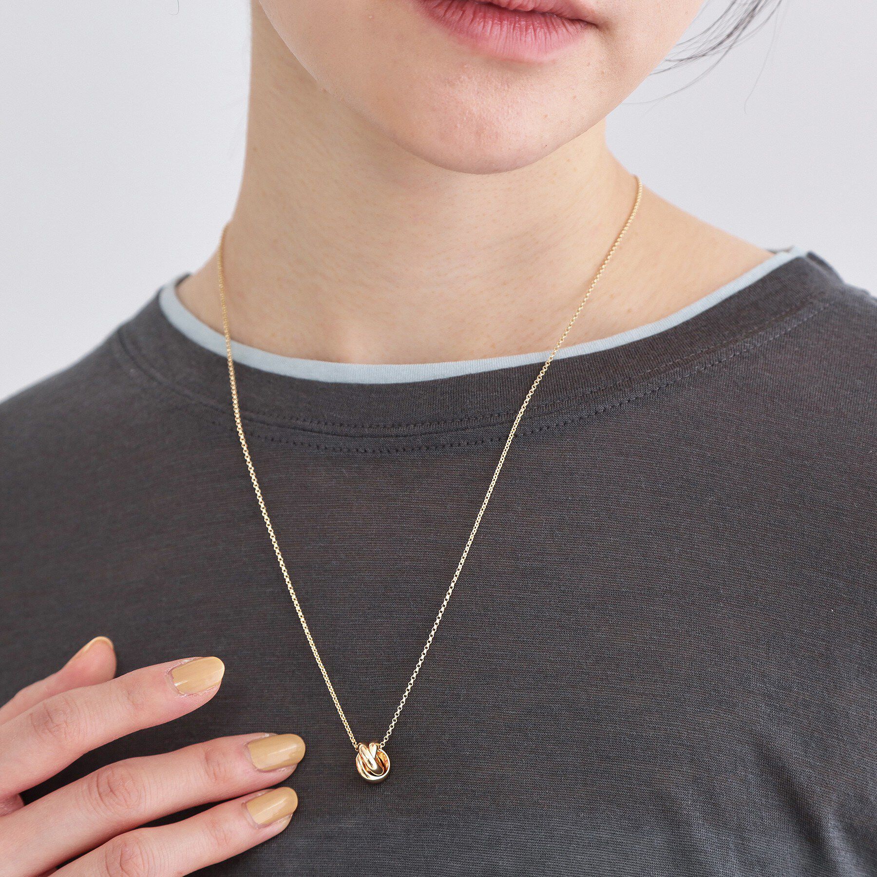 OPAQUE.CLIP「デザインリングスライドネックレス」|ネックレス|