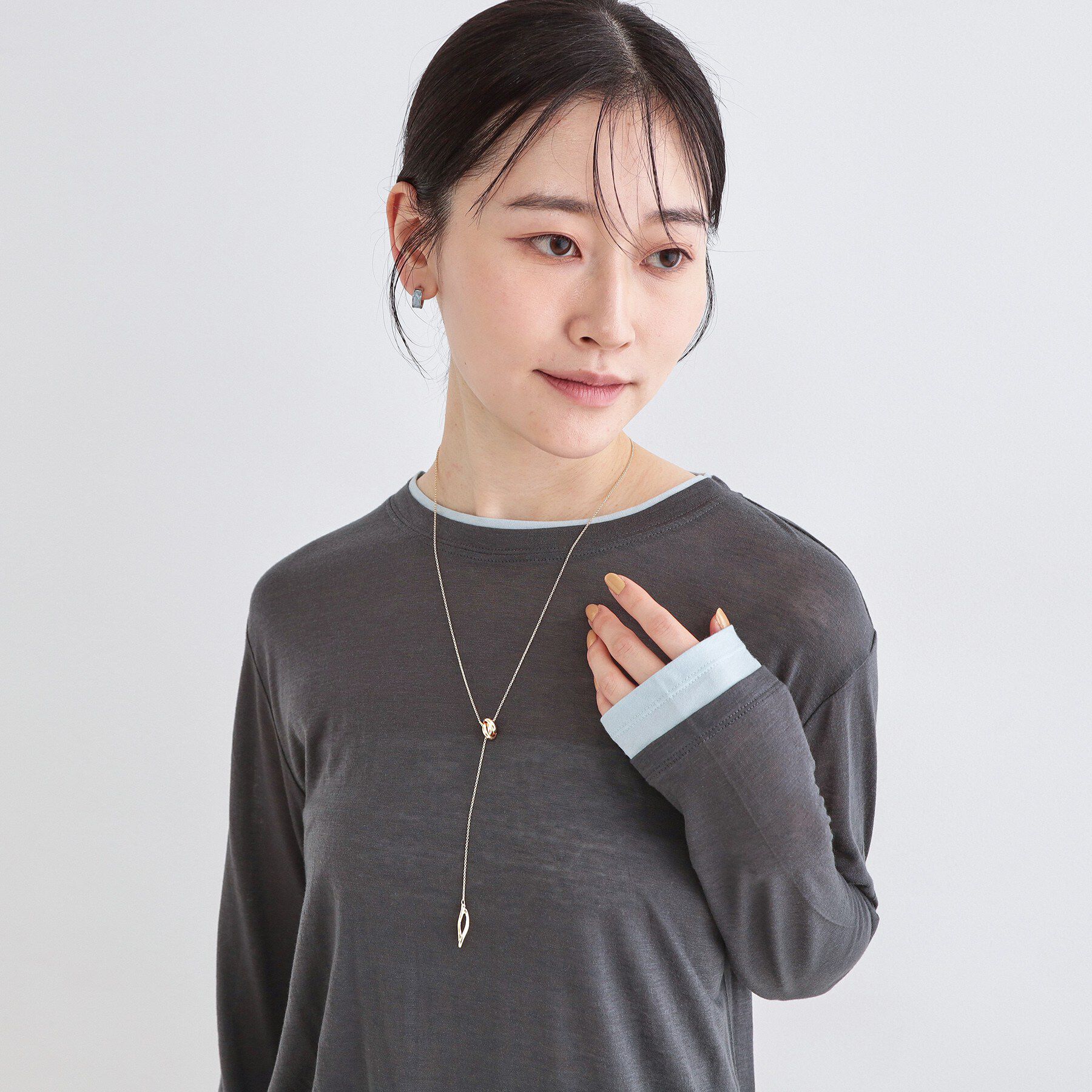 OPAQUE.CLIP「デザインリングスライドネックレス」|ネックレス|