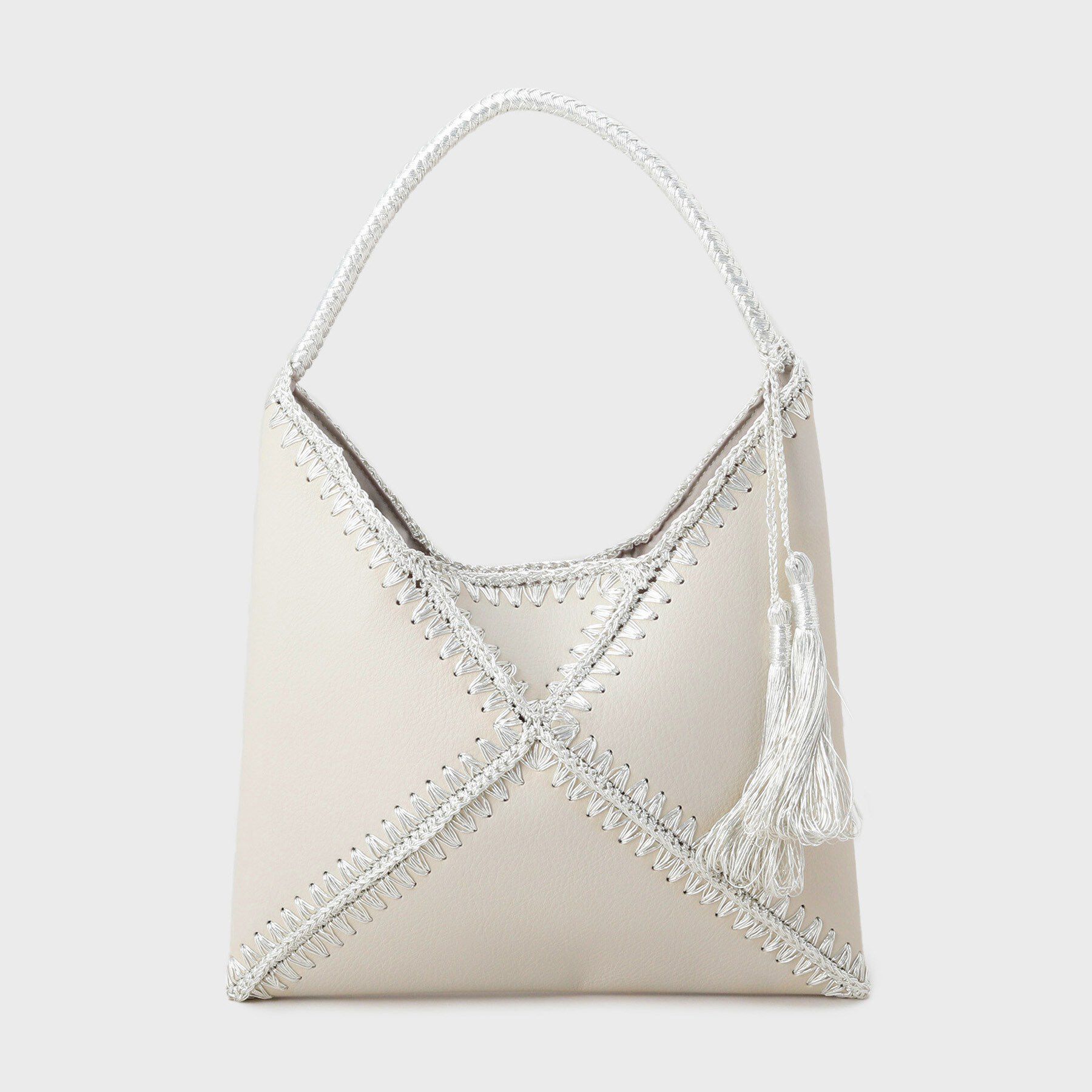 OPAQUE.CLIP「ラメコンビデザインハンドバッグ」|ハンドバッグ|