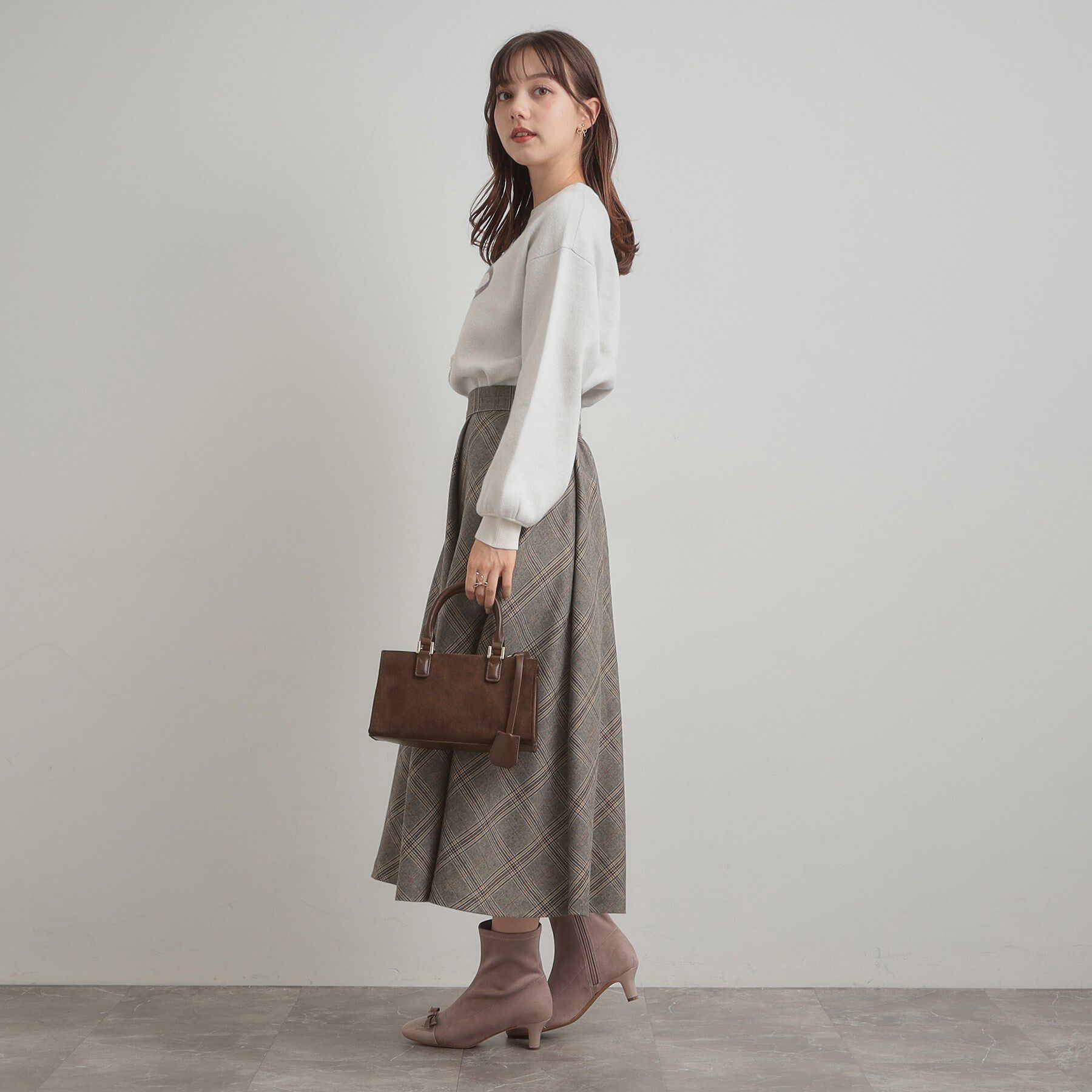 Couture broach「【通勤・大人可愛い】TRチェックスカート」|スカート|