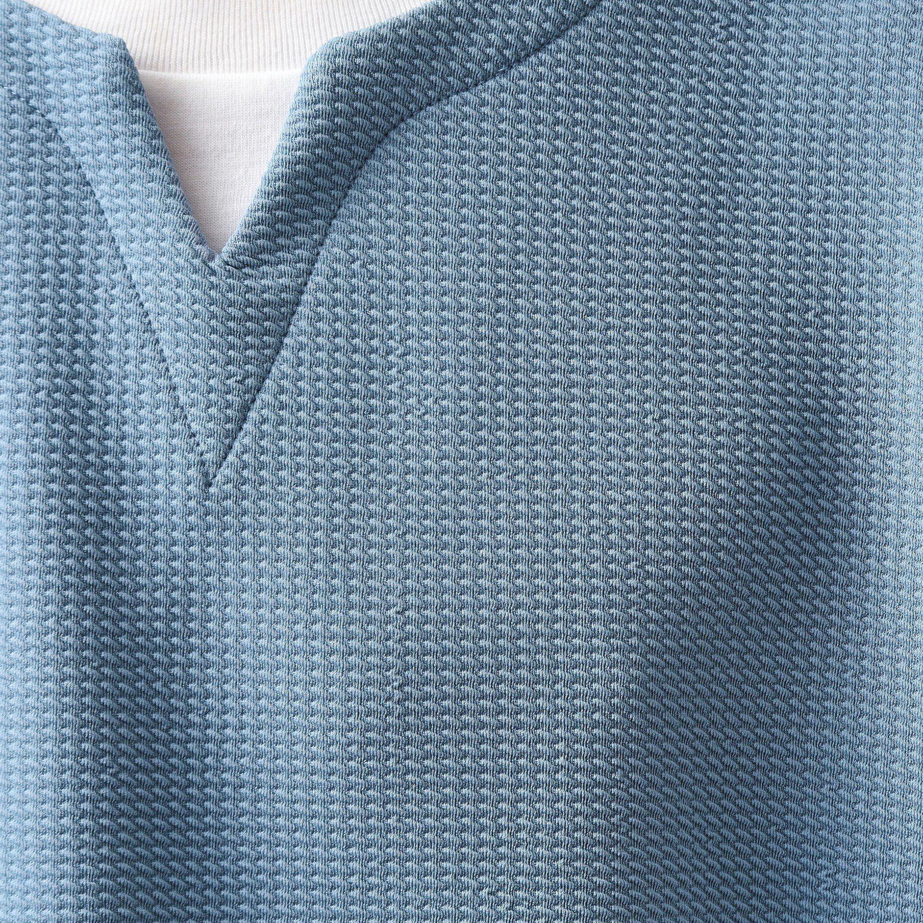 THE SHOP TK「ミニフクレキーネック半袖Tシャツ」|Tシャツ・カットソー|