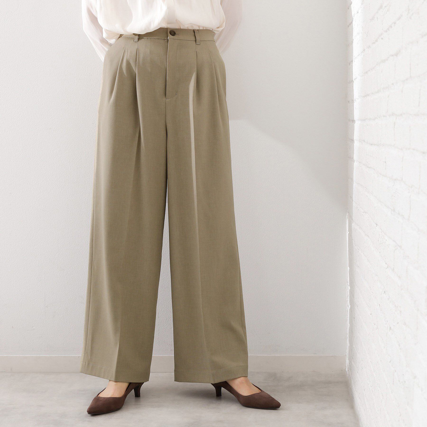 THE SHOP TK「【きれいめもカジュアルもお任せ】2タックワイドパンツ【セットアップ可】」|その他|