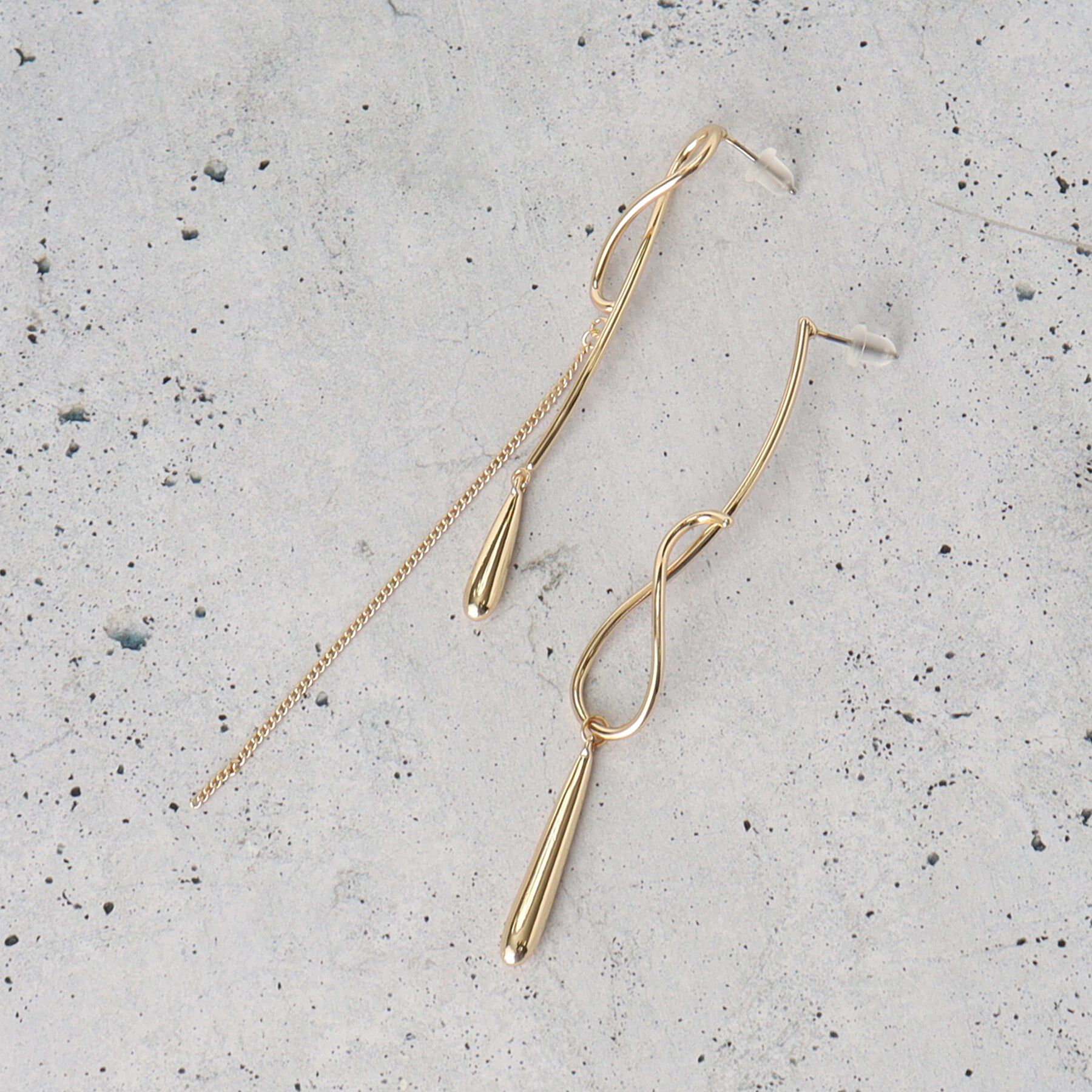 THE SHOP TK「アシメデザインピアス＆イヤリング」|その他|ゴールド(007)