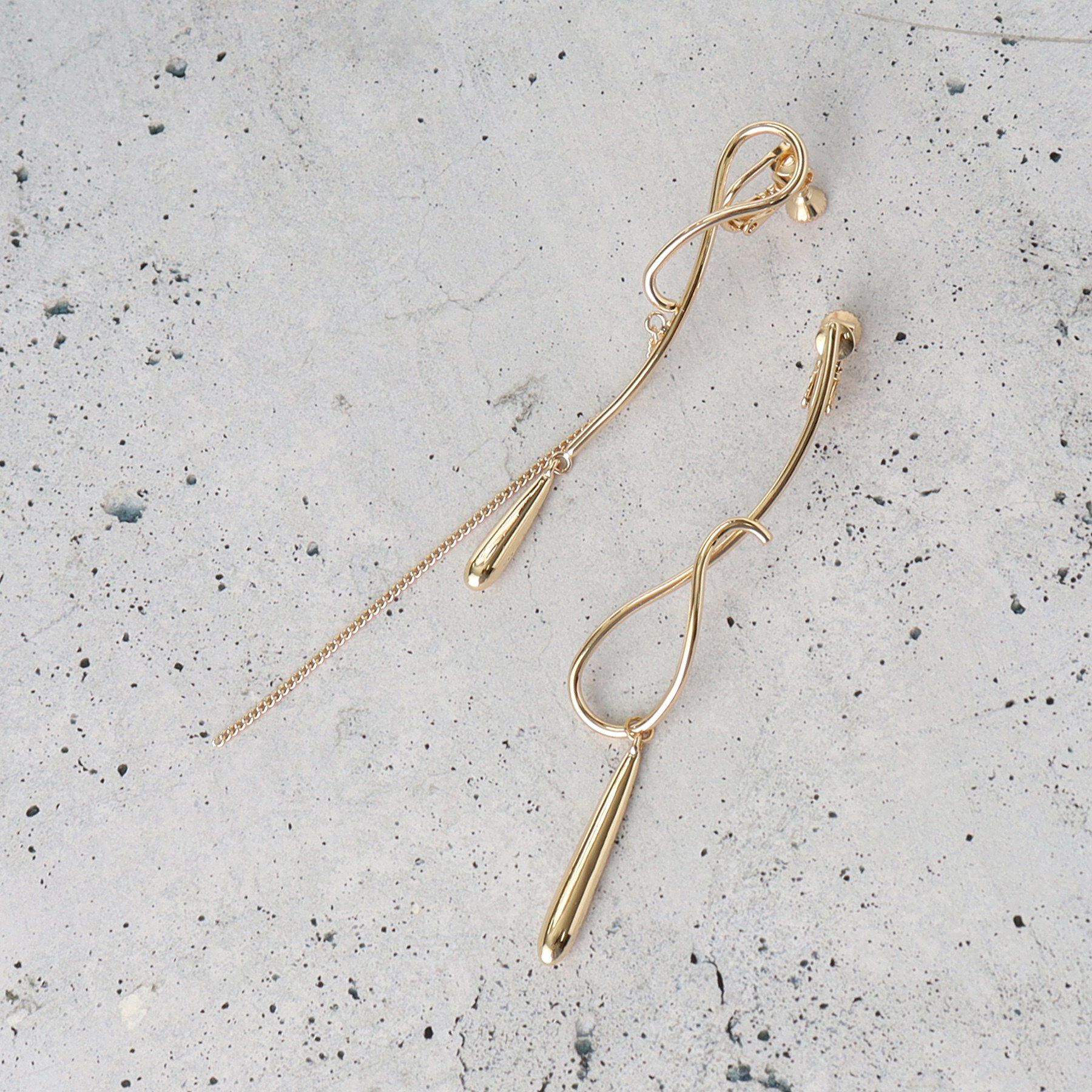 THE SHOP TK「アシメデザインピアス＆イヤリング」|その他|ゴールド(107)