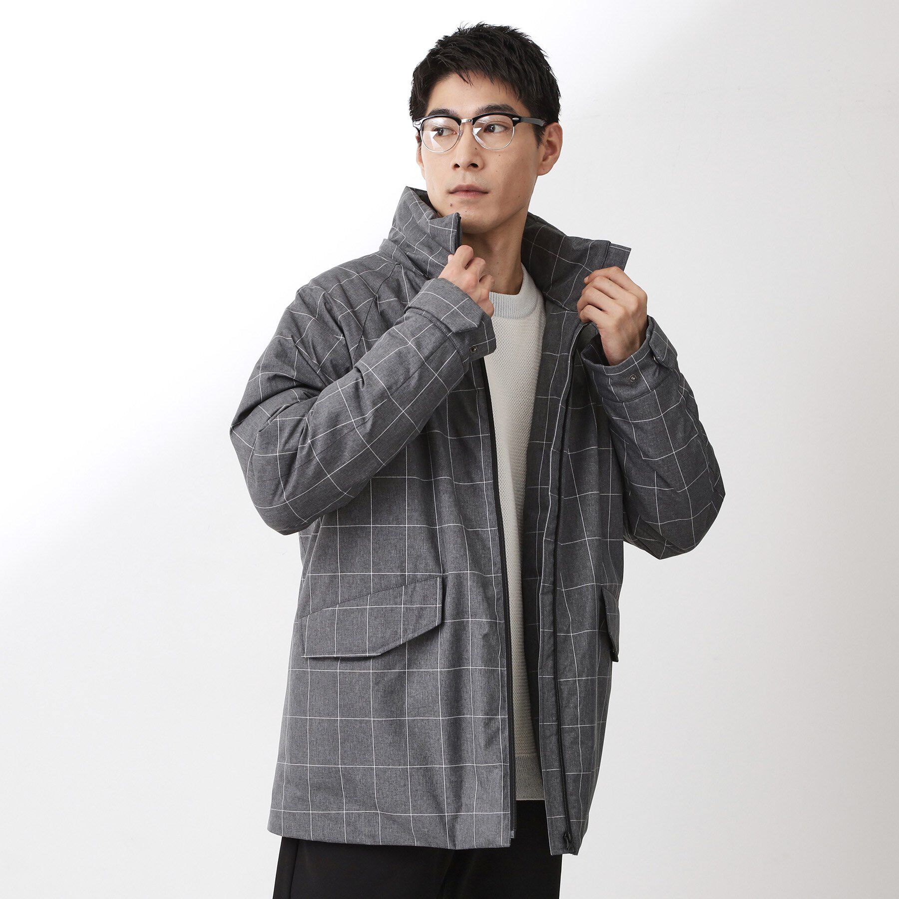 THE SHOP TK「【軽くて、暖かい】SORONA／ソロナ 中綿ブルゾン 防風/軽量/洗濯機OK/フード脱着可」|ブルゾン・スタジャン|