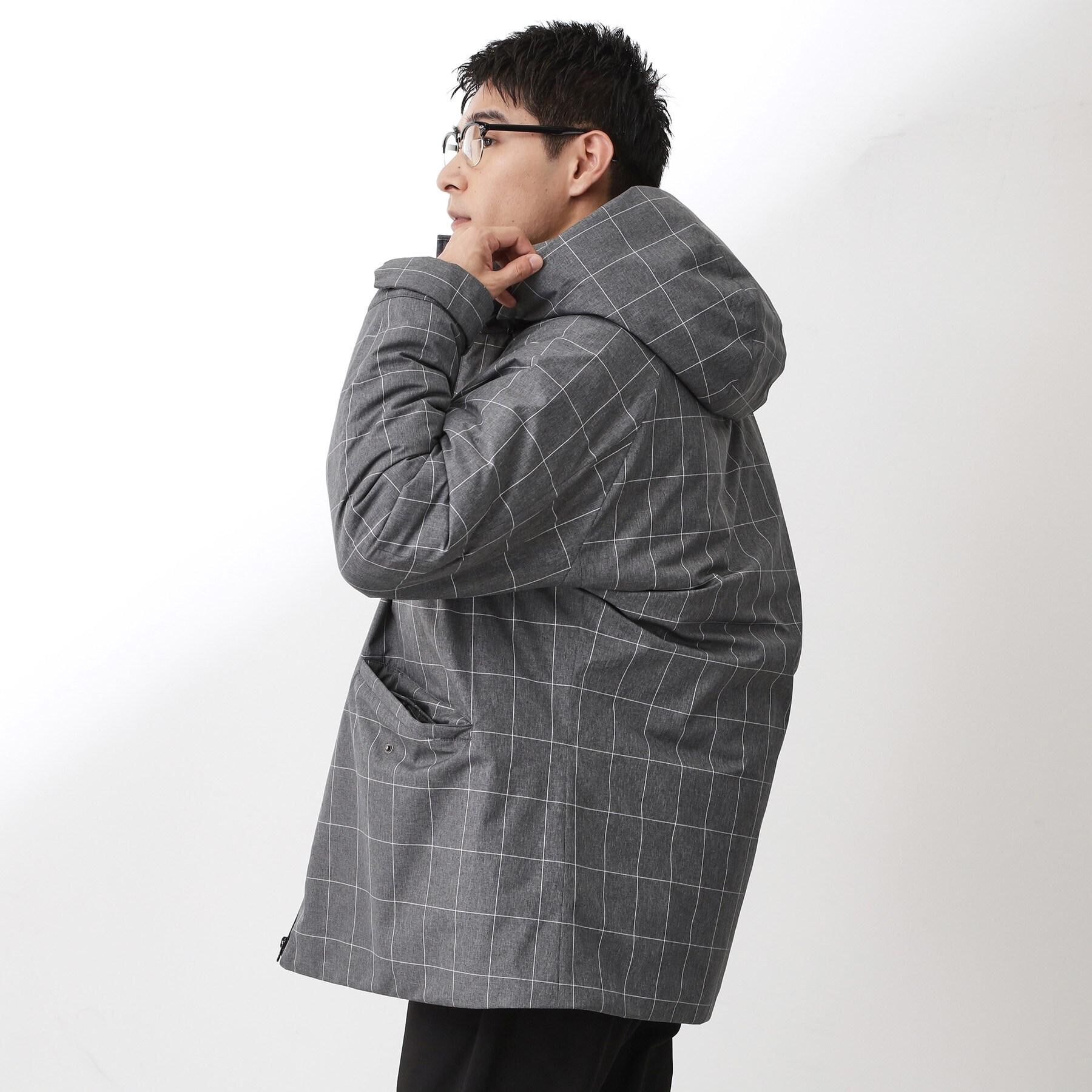 THE SHOP TK「【軽くて、暖かい】SORONA／ソロナ 中綿ブルゾン 防風/軽量/洗濯機OK/フード脱着可」|ブルゾン・スタジャン|グレー(212)