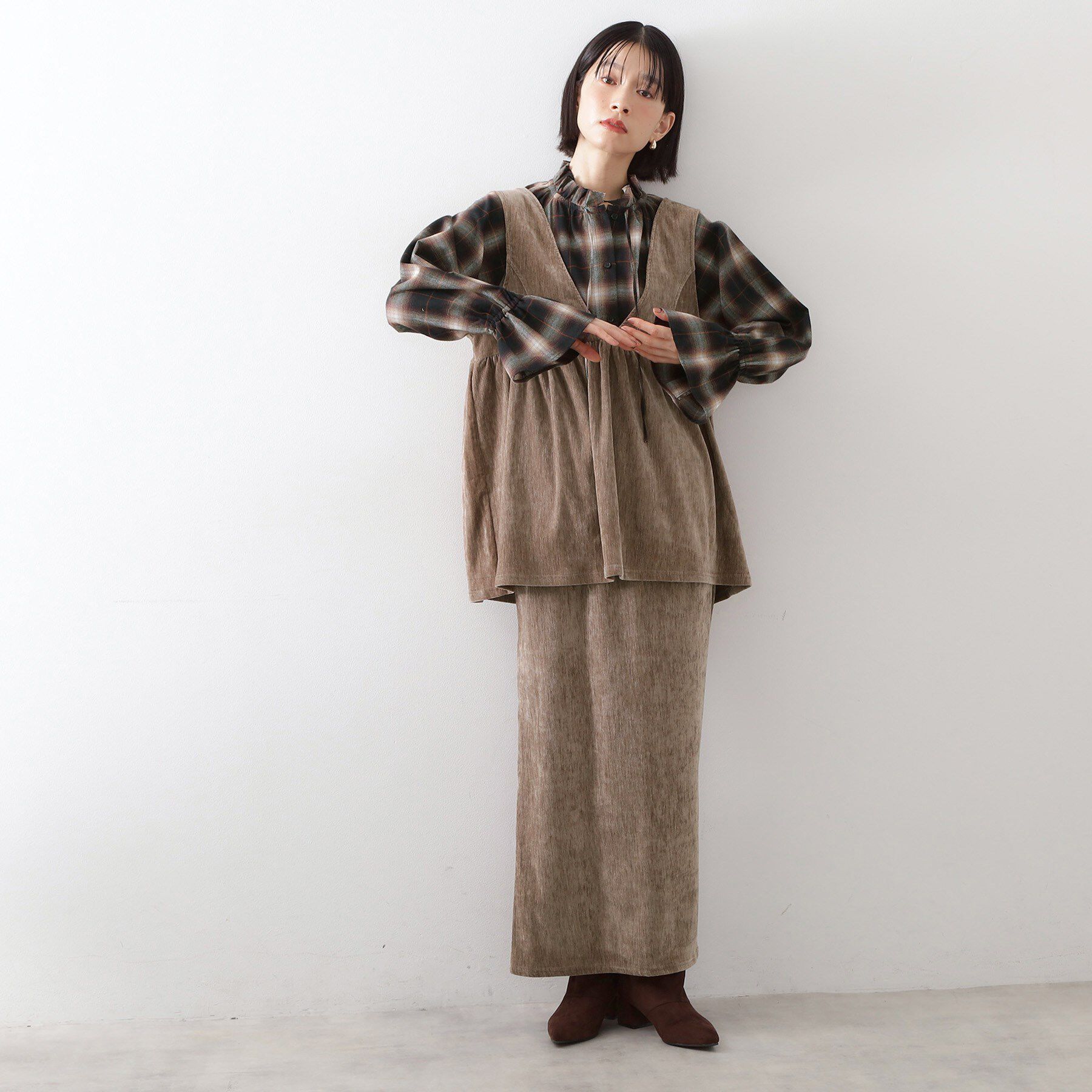 THE SHOP TK「ベロアセットアップ」|スーツ|