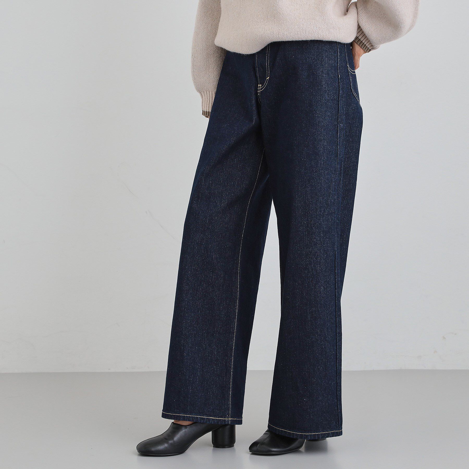 THE SHOP TK「【Lee】デニムワイドパンツ」|デニム|