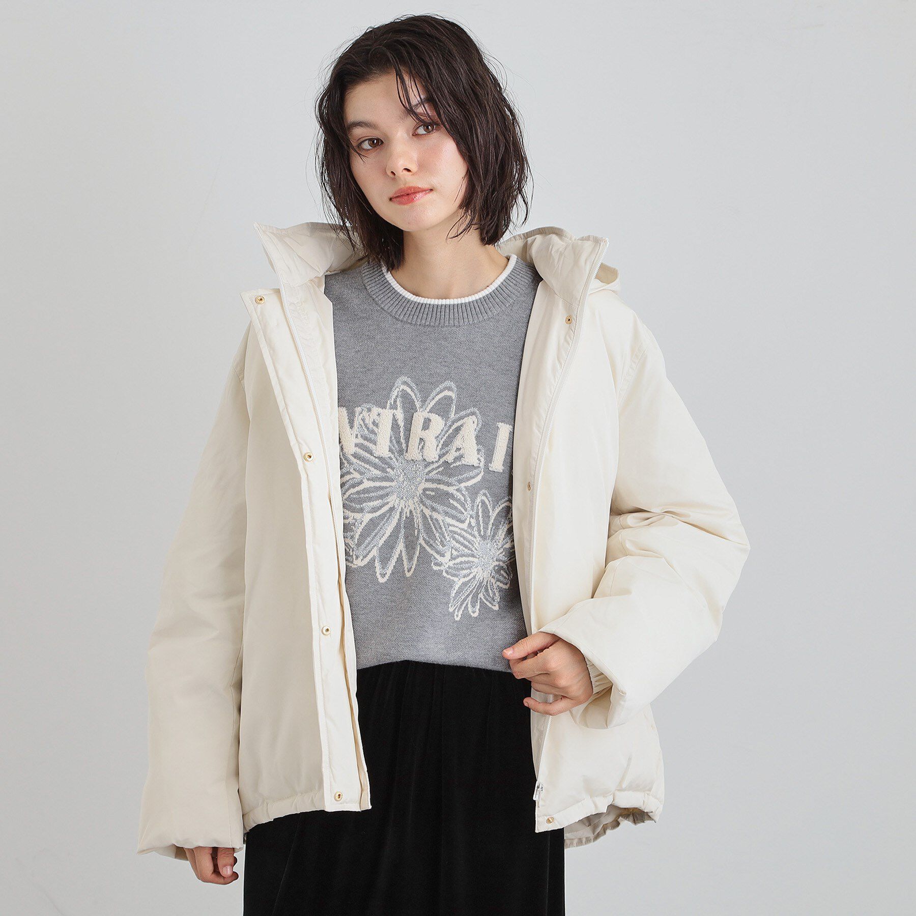 THE SHOP TK「【ぎゅっとされているような暖かさ】撥水中綿ブルゾン」|ダウン|