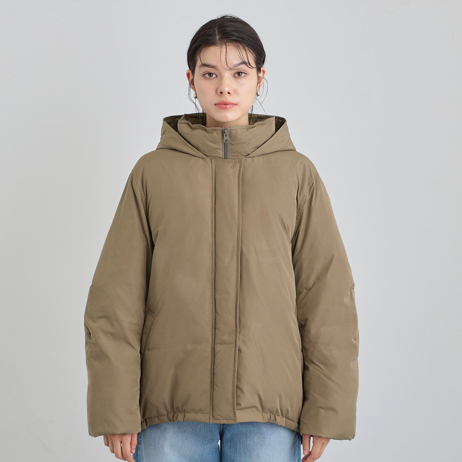 THE SHOP TK「【ぎゅっとされているような暖かさ】撥水中綿ブルゾン」|ダウン|