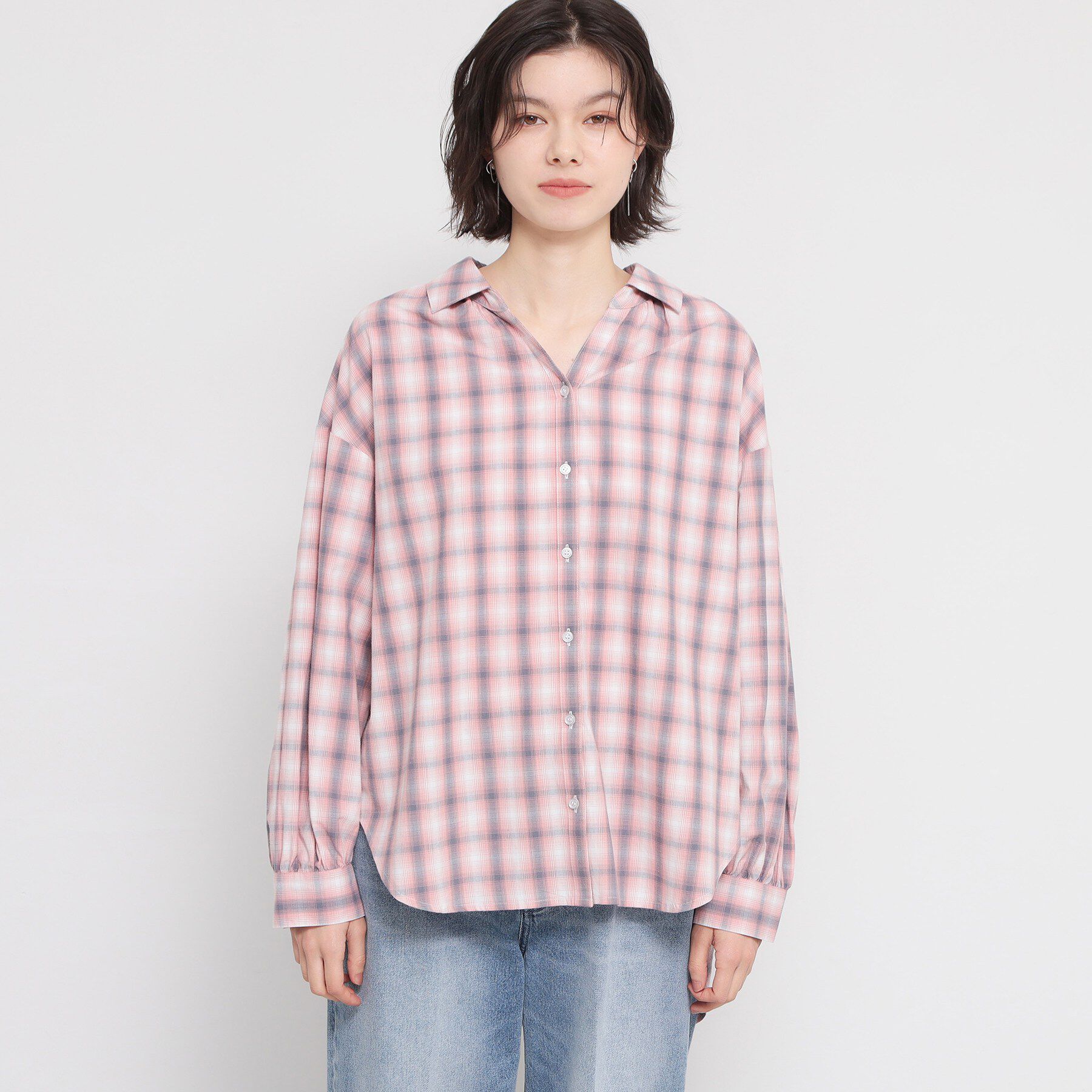 THE SHOP TK「【後ろ姿もサマになる】バックシャーリングシャツ」|シャツ・ブラウス|