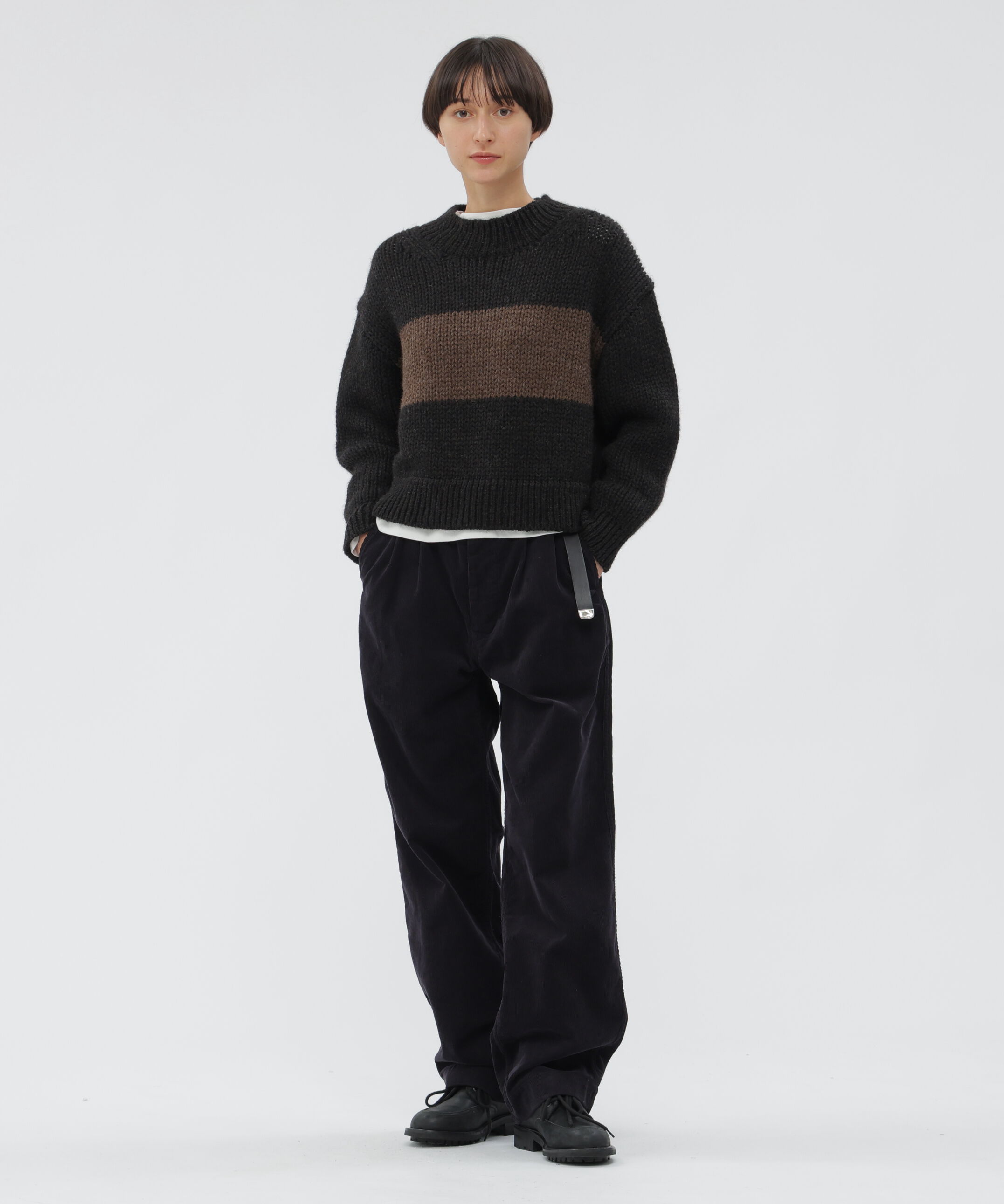 MHL.「NATURAL SPUN WOOL KNITWEAR」|ニット・セーター|