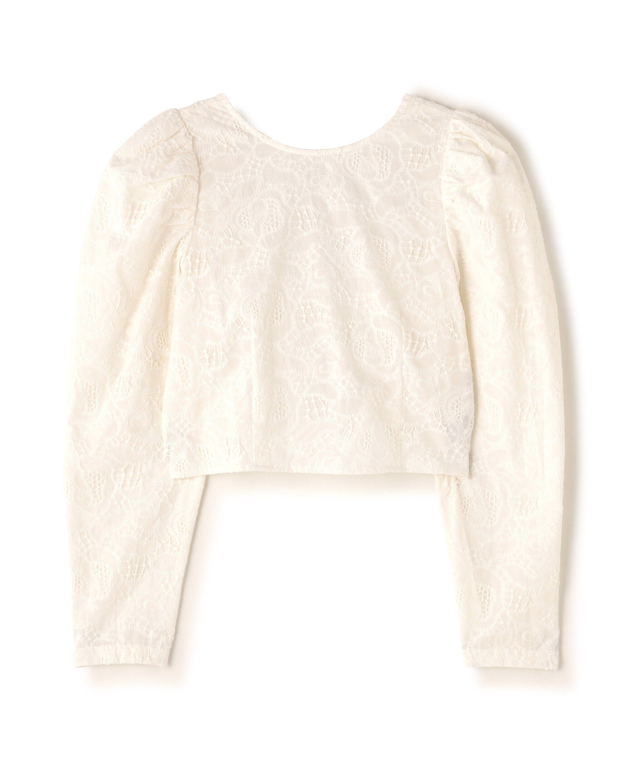  「バックシャンレースアップブラウス」|シャツ・ブラウス|