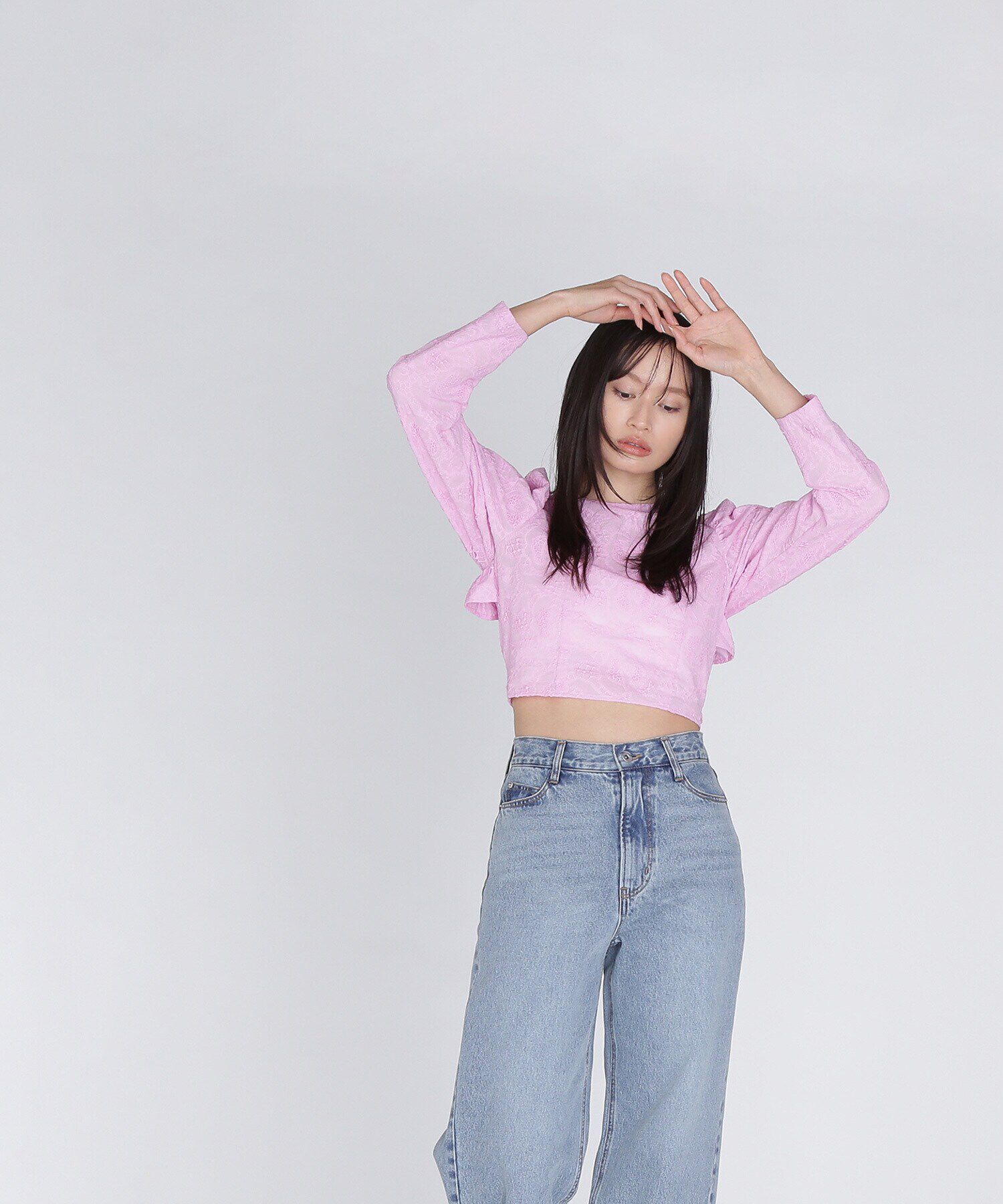  「バックシャンレースアップブラウス」|シャツ・ブラウス|