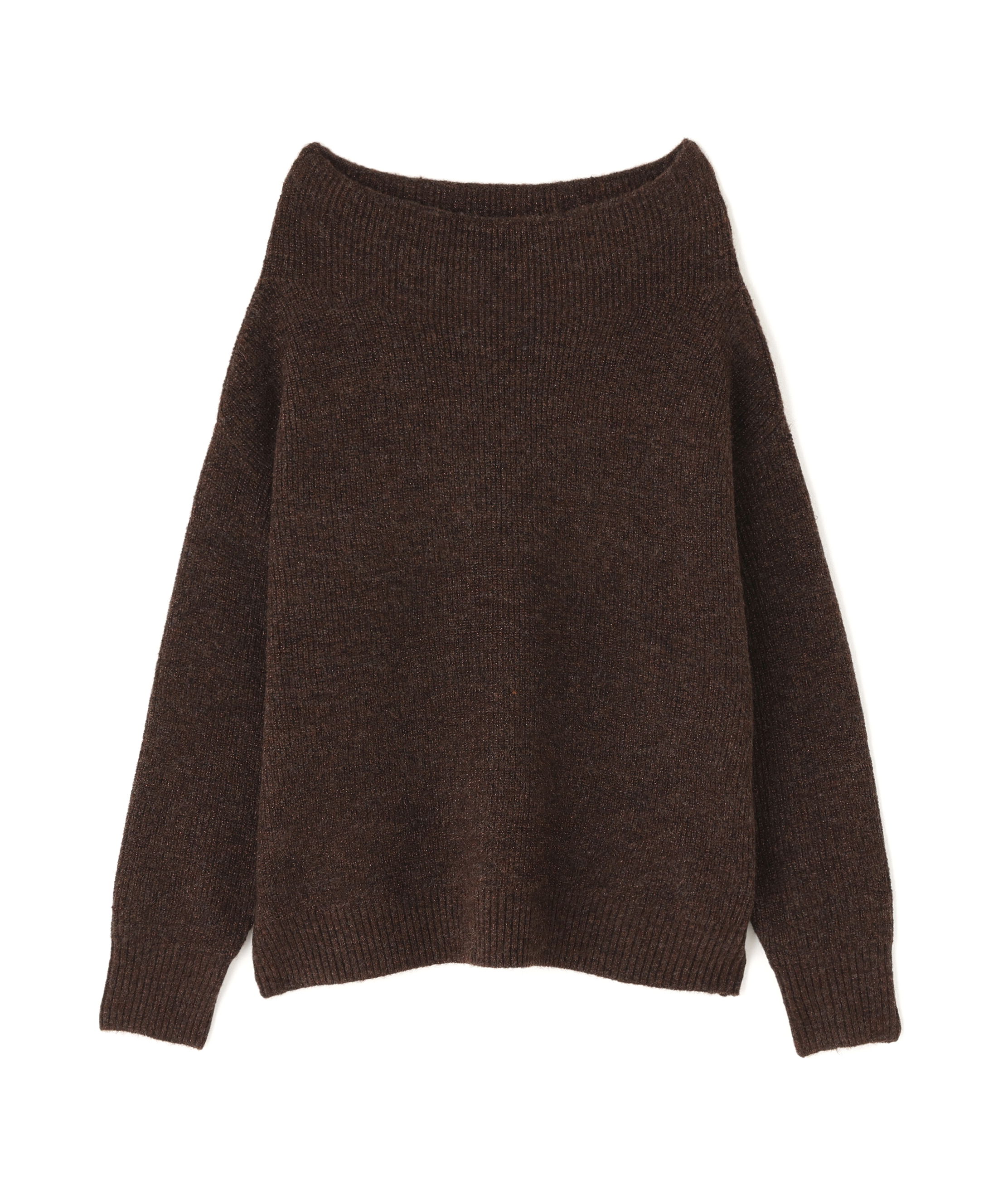  「オフショルボクシーラメニット」|ニット・セーター|