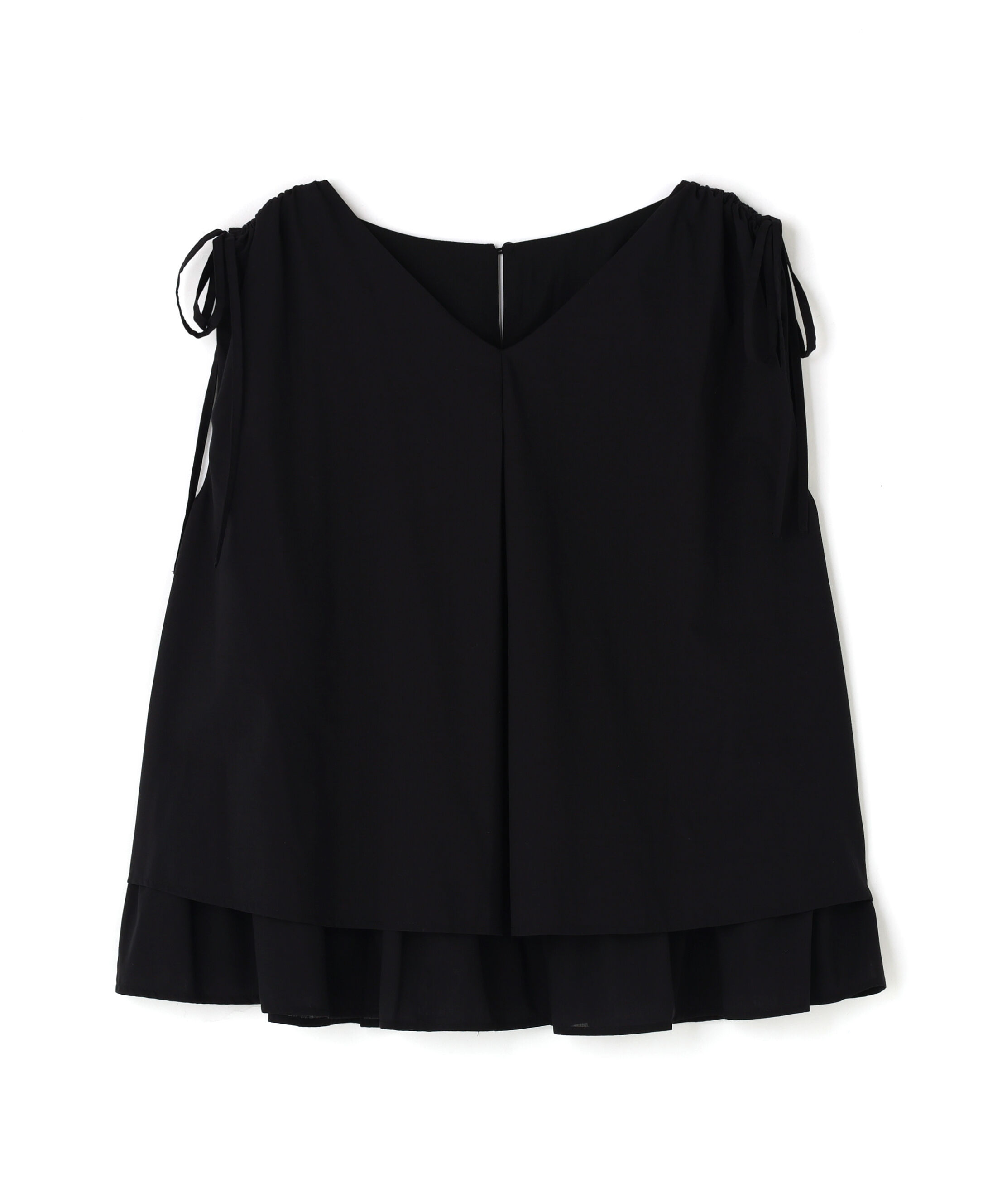  「ショルダーリボンティアードチュニックブラウス」|シャツ・ブラウス|