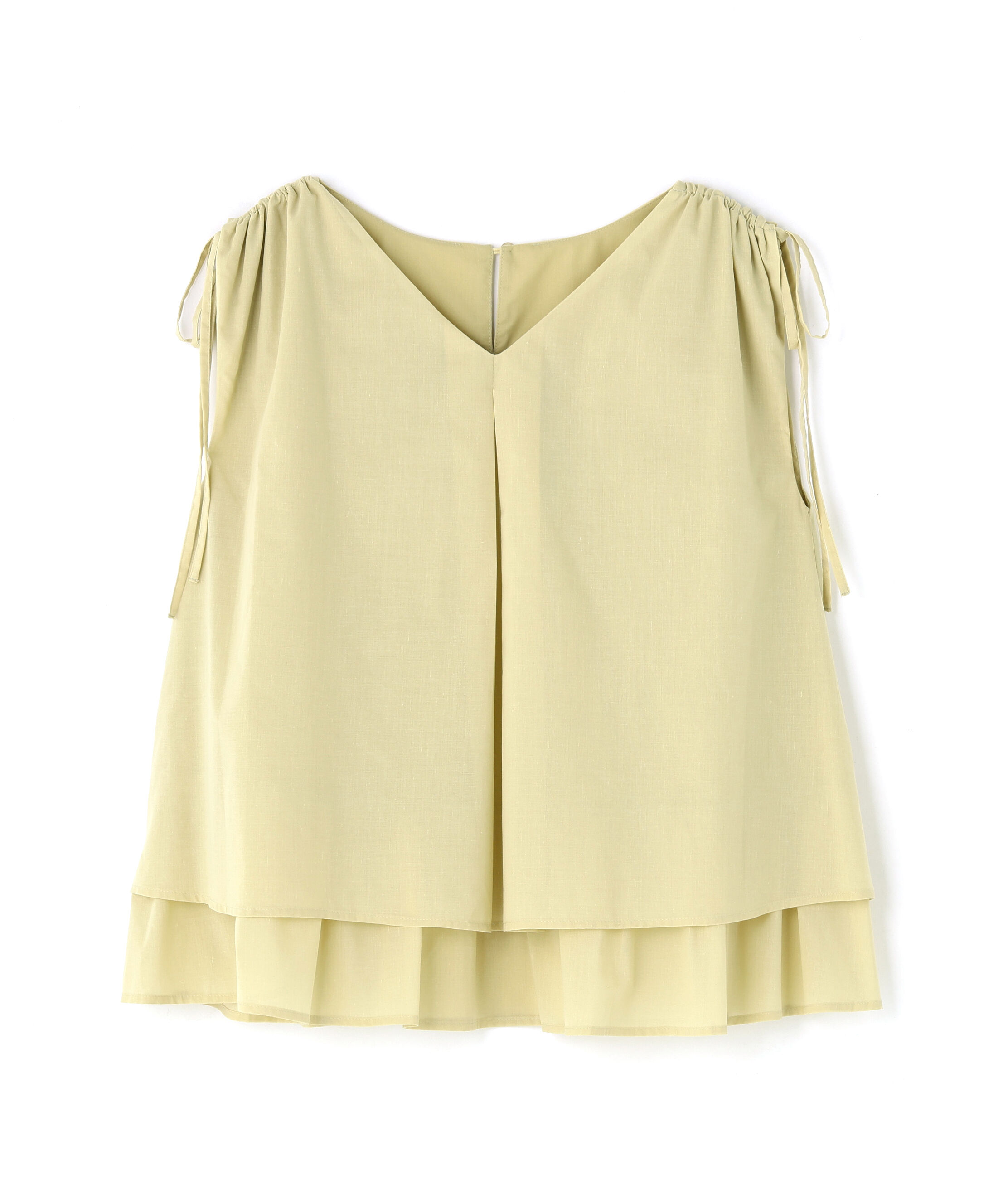  「ショルダーリボンティアードチュニックブラウス」|シャツ・ブラウス|