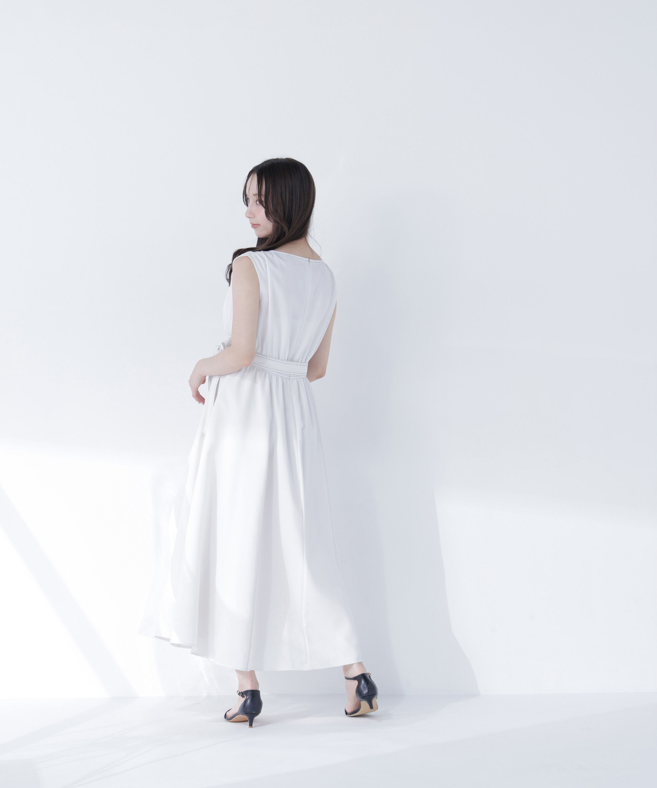  「ベルテッドステッチワンピース」|ワンピース|