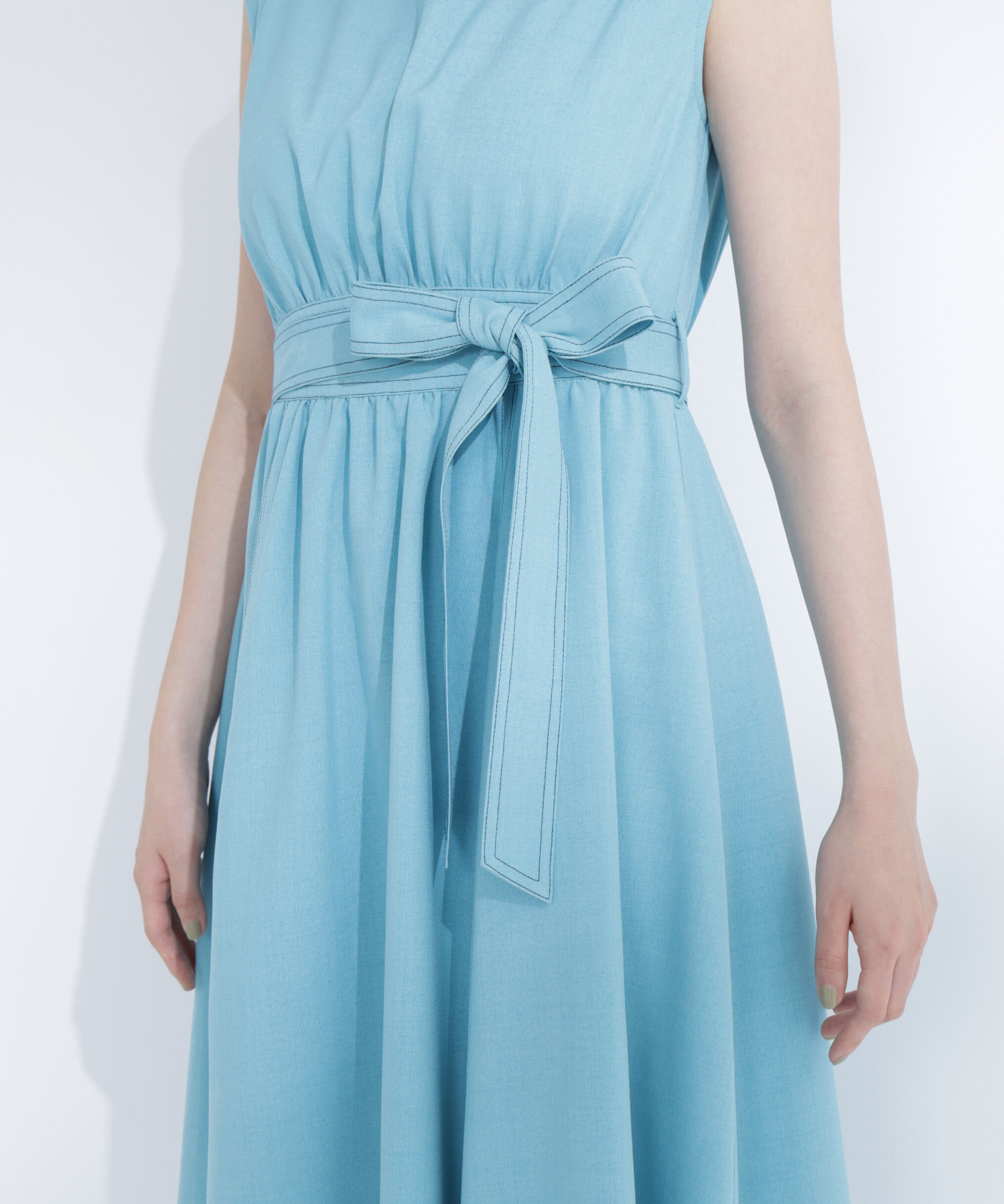  「ベルテッドステッチワンピース」|ワンピース|