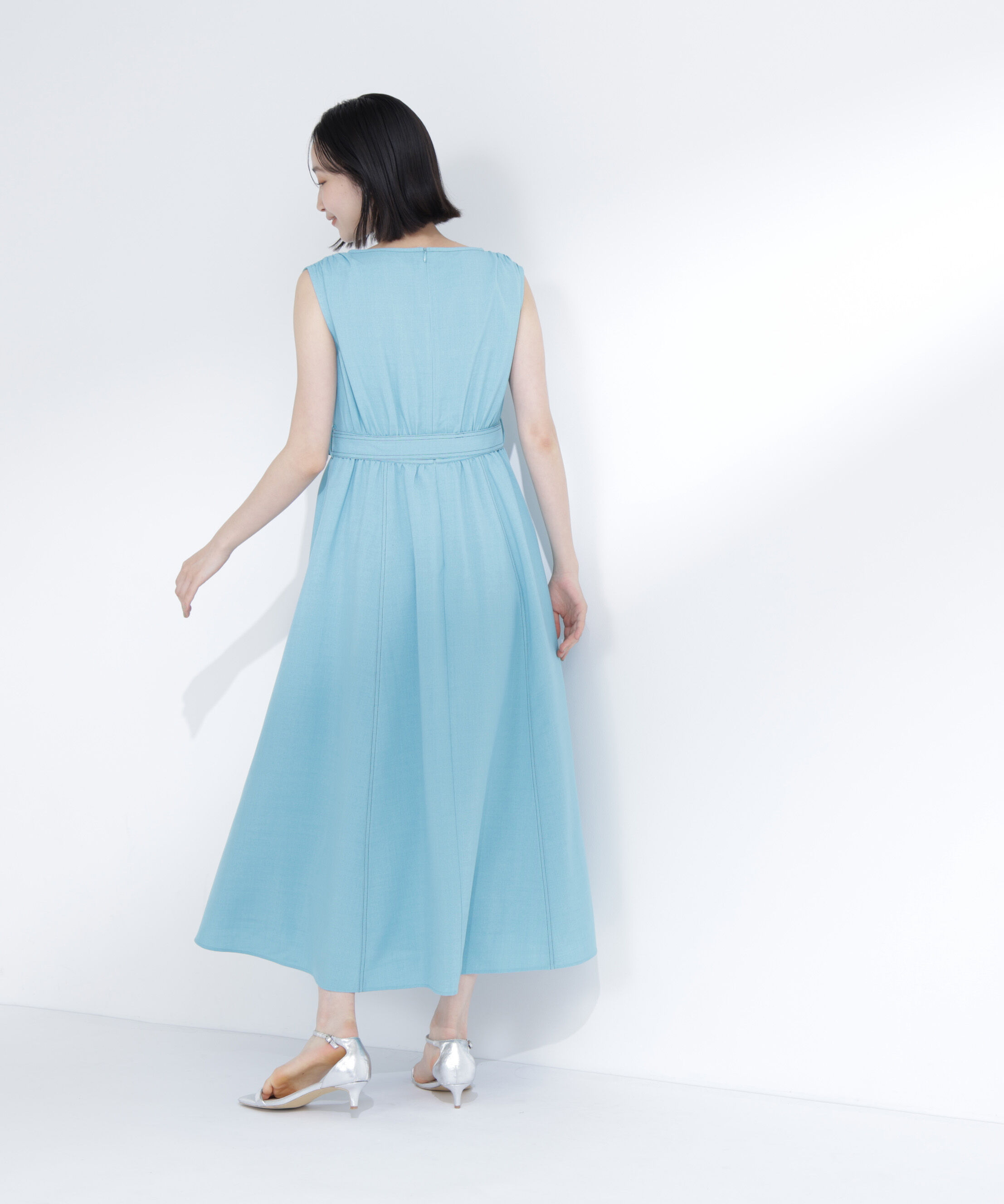  「ベルテッドステッチワンピース」|ワンピース|