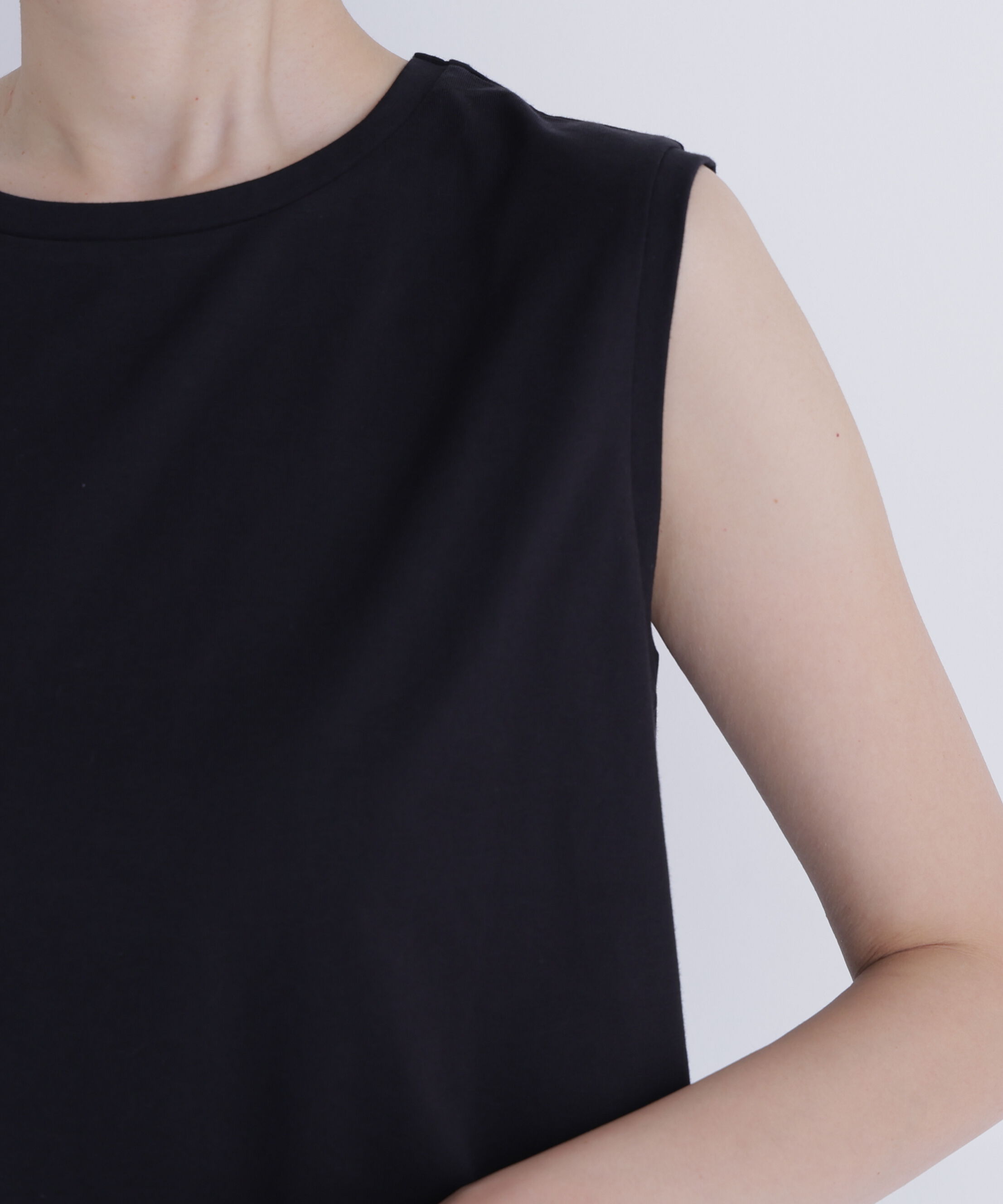  「メタルポイントノースリーブカットソー」|Tシャツ・カットソー|