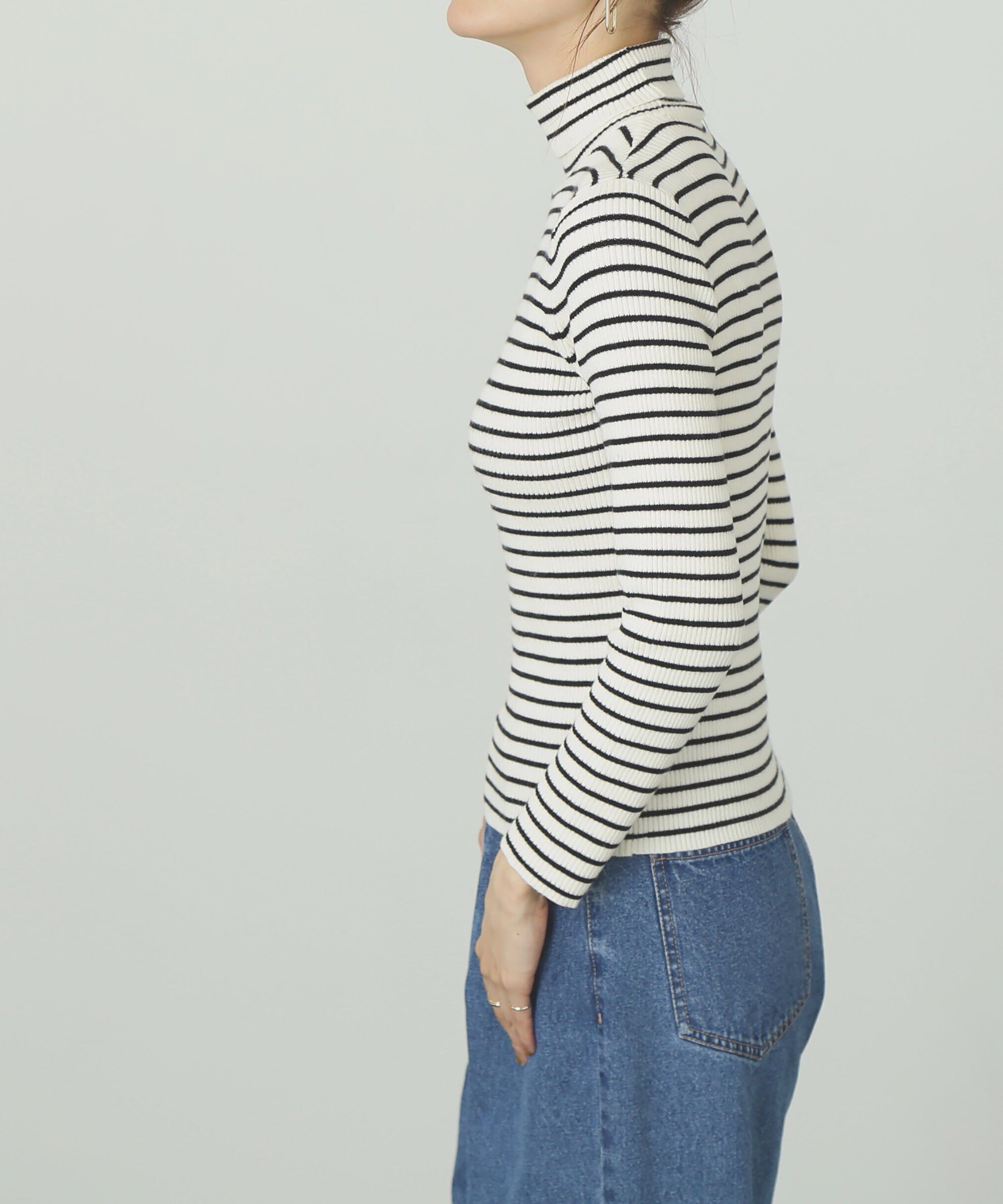  「タートルネックリブニット」|ニット・セーター|