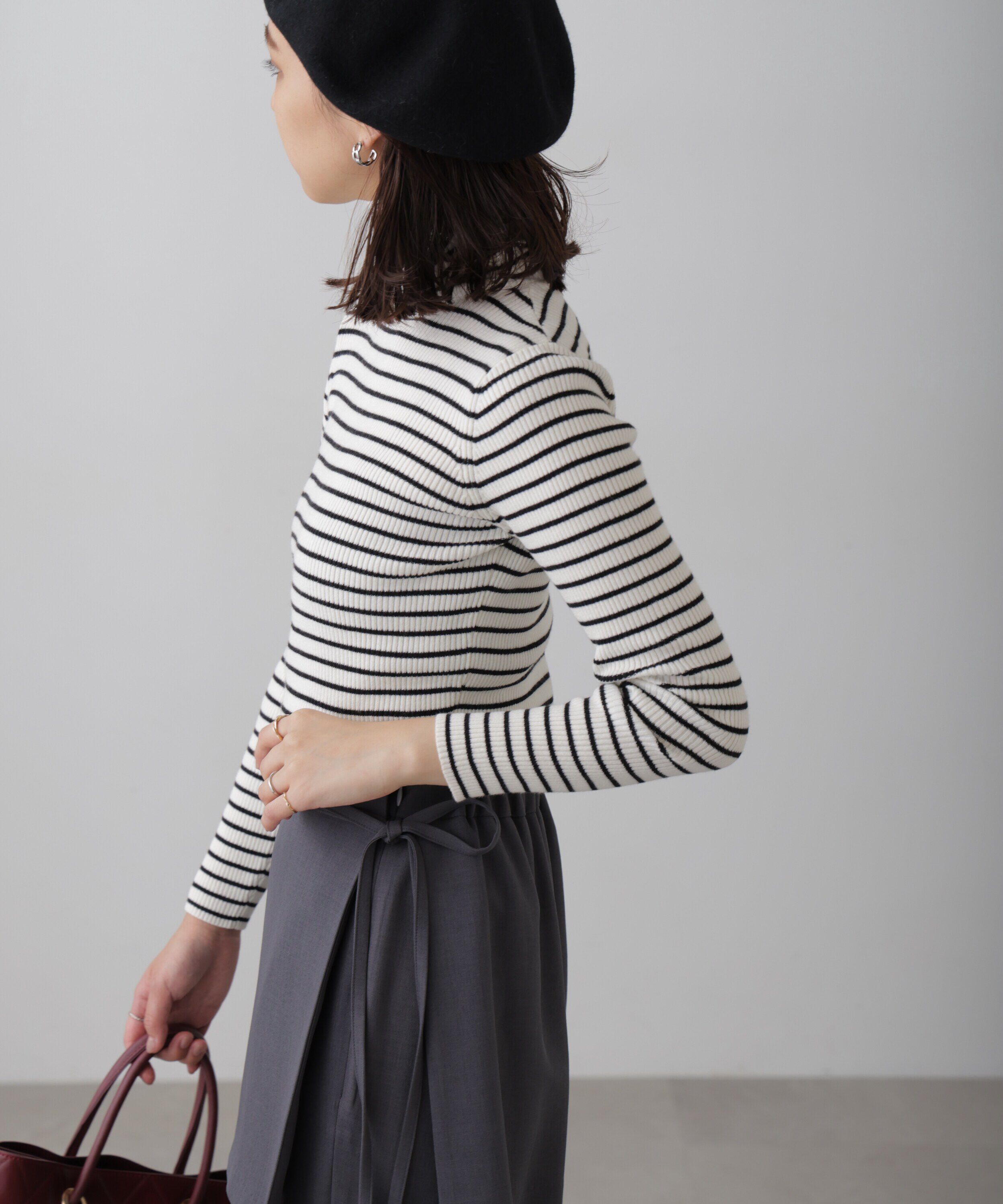  「タートルネックリブニット」|ニット・セーター|