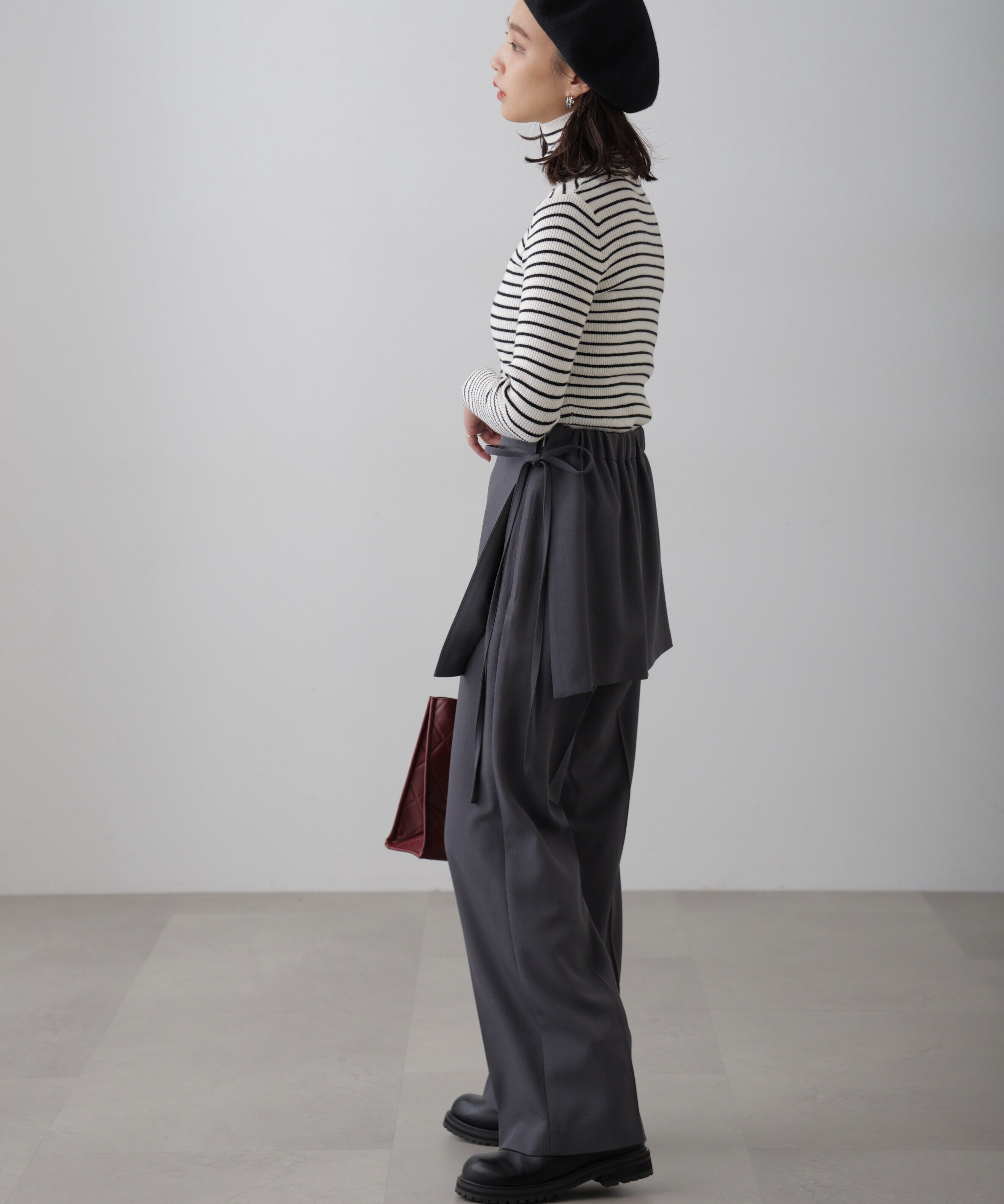  「タートルネックリブニット」|ニット・セーター|