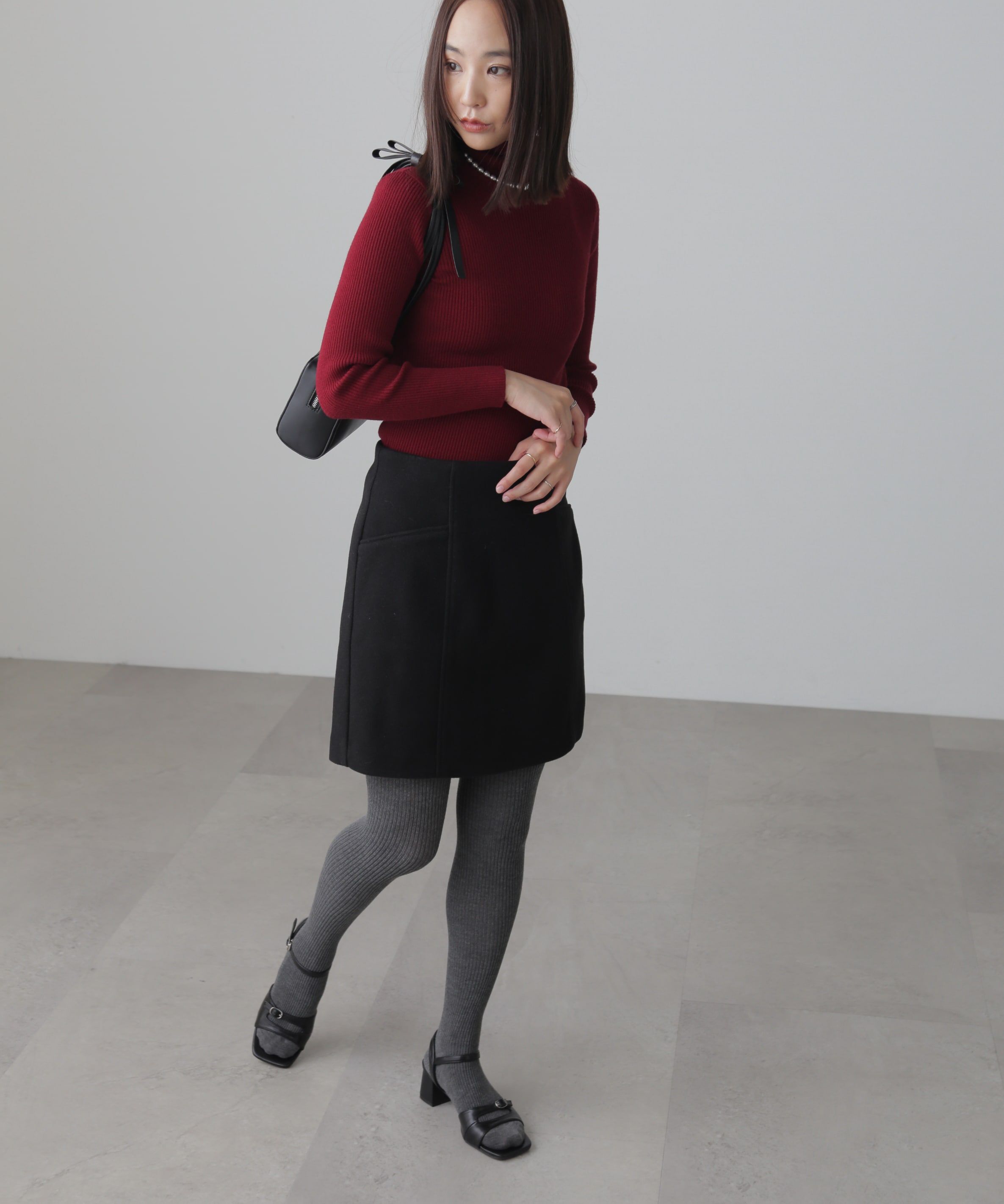  「タートルネックリブニット」|ニット・セーター|