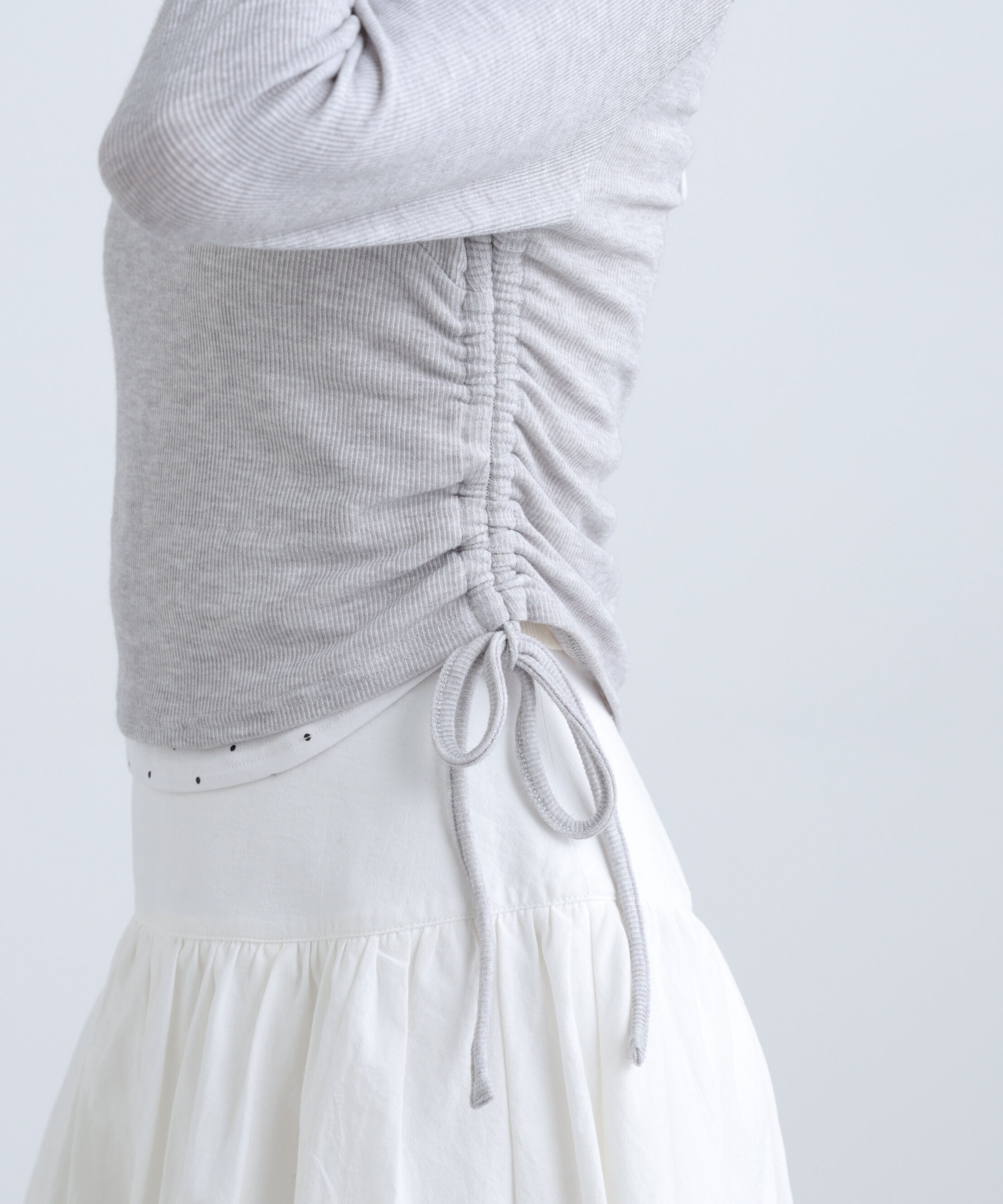  「ホルターネックレイヤードサイドドロストカットソー」|Tシャツ・カットソー|