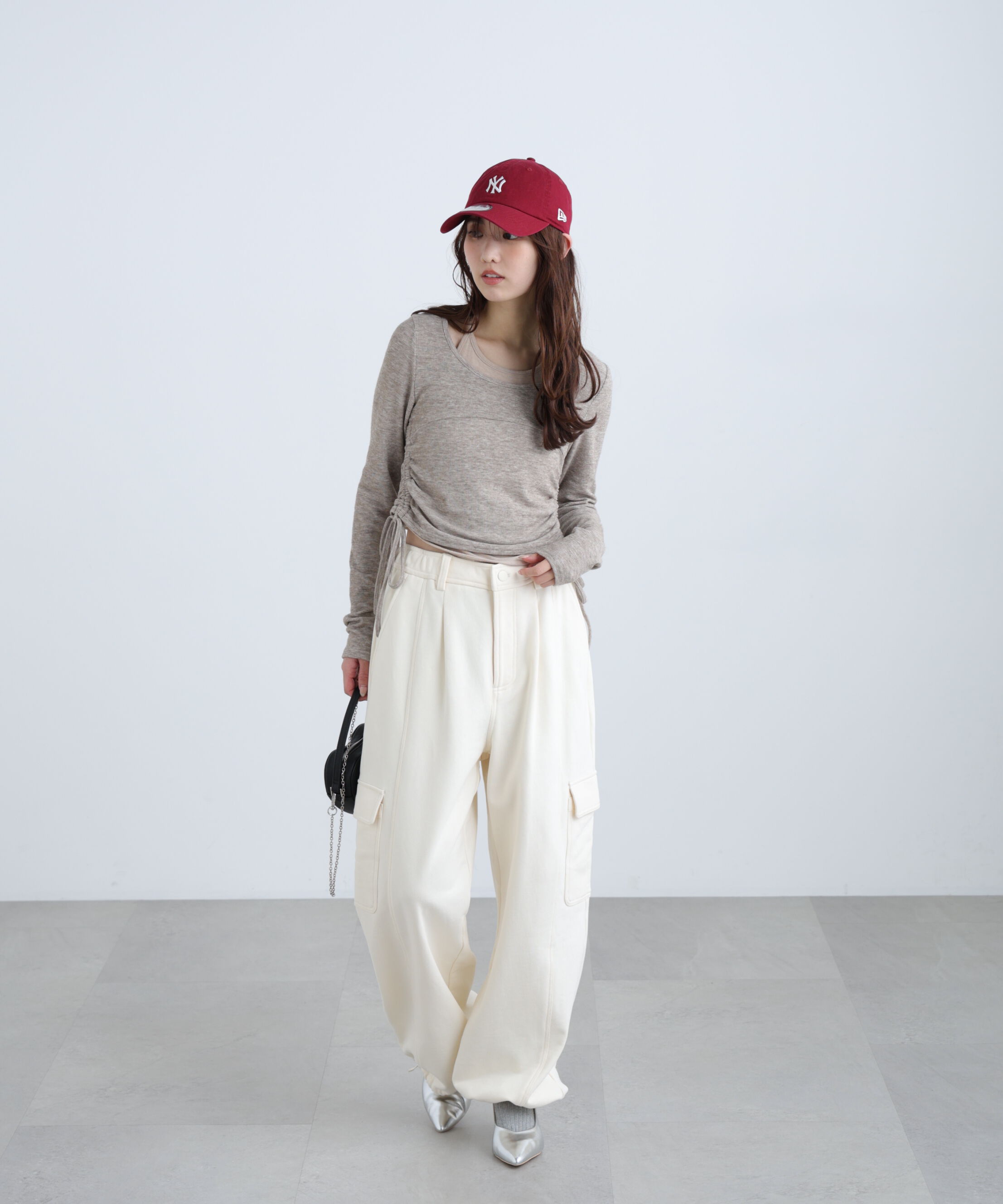  「ホルターネックレイヤードサイドドロストカットソー」|Tシャツ・カットソー|