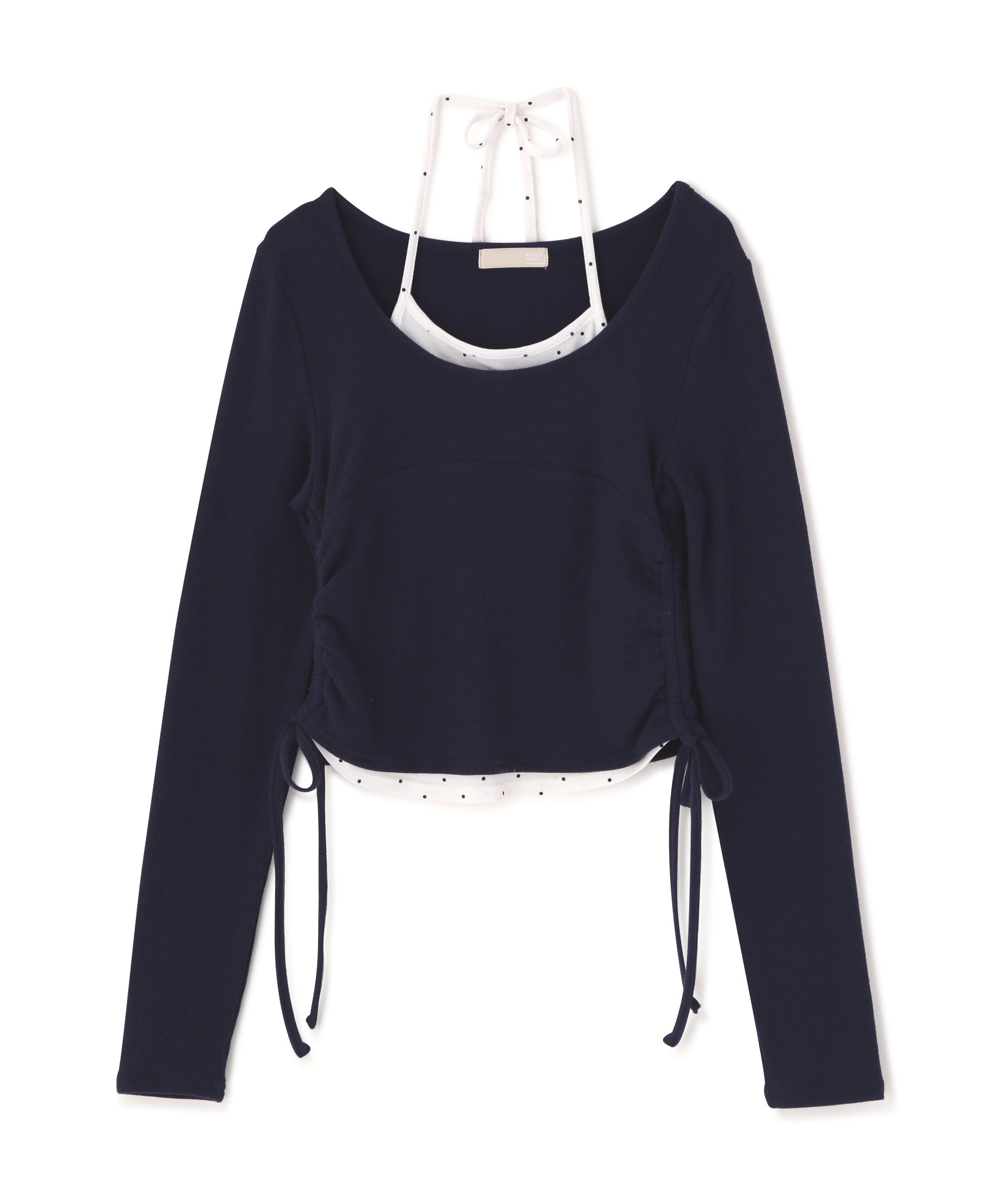  「ホルターネックレイヤードサイドドロストカットソー」|Tシャツ・カットソー|