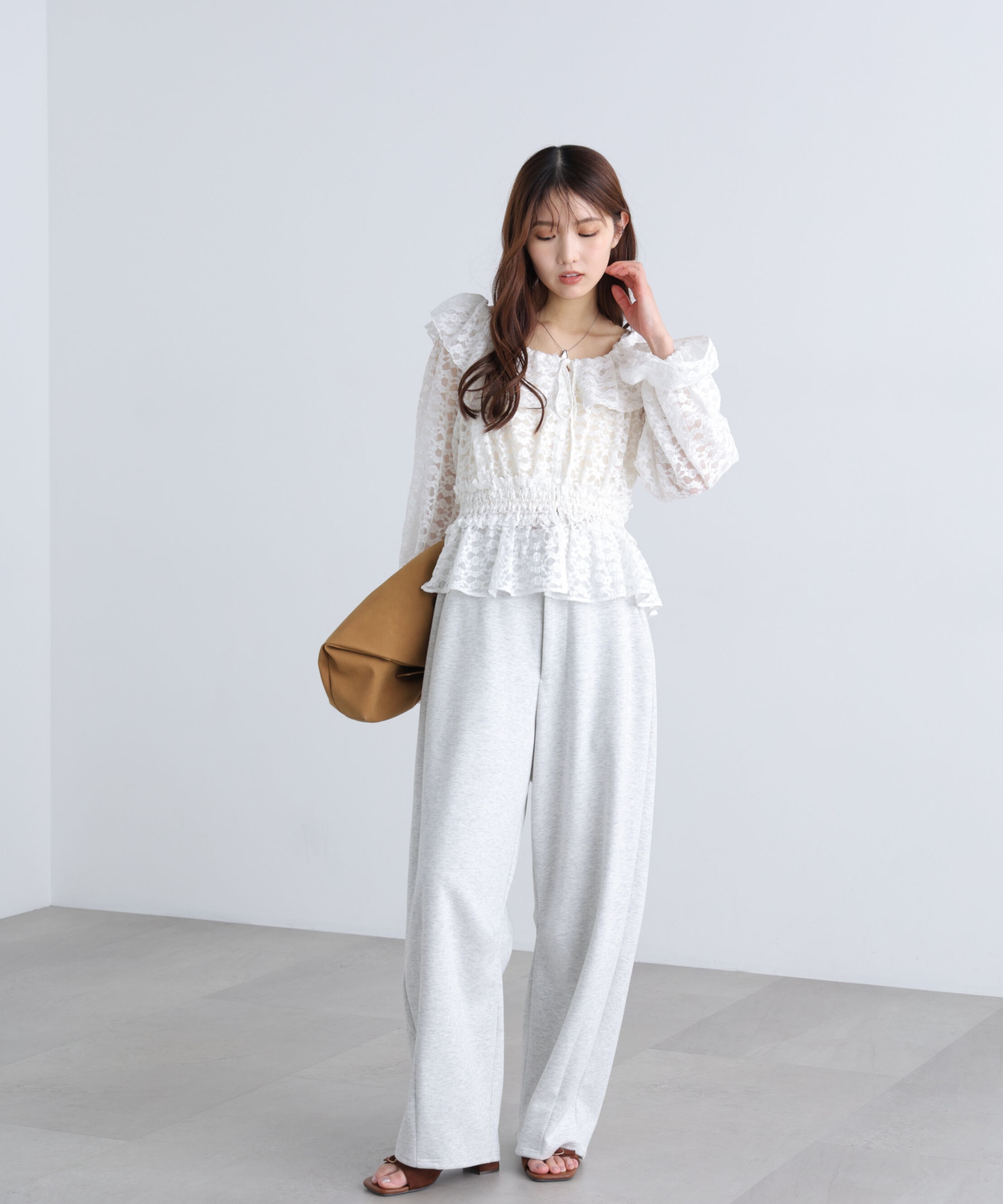  「2wayオフショルフリルブラウス」|シャツ・ブラウス|