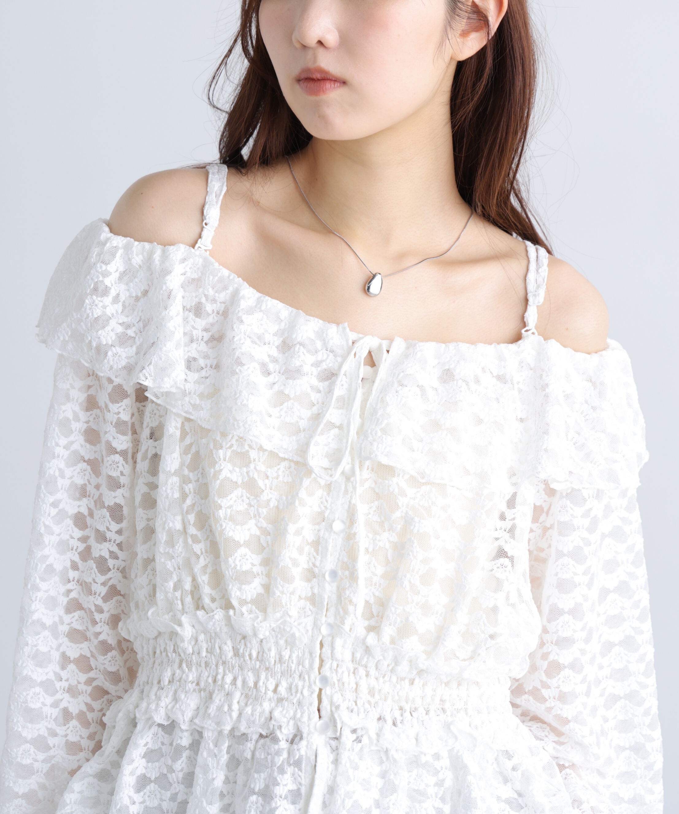  「2wayオフショルフリルブラウス」|シャツ・ブラウス|