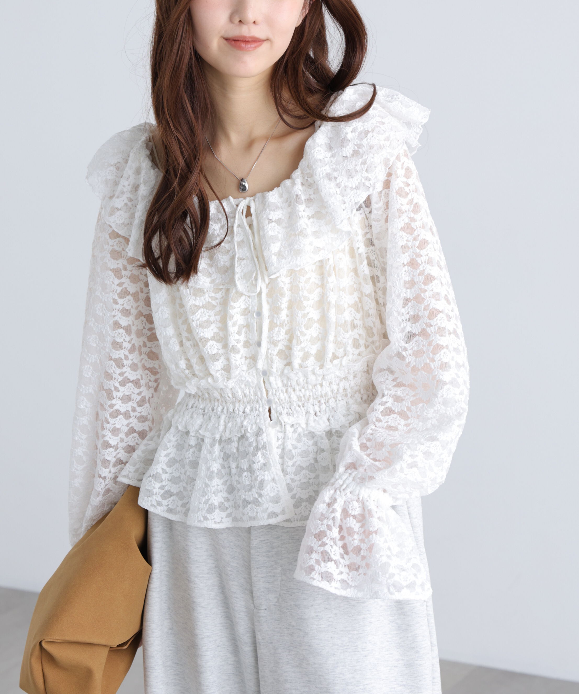  「2wayオフショルフリルブラウス」|シャツ・ブラウス|