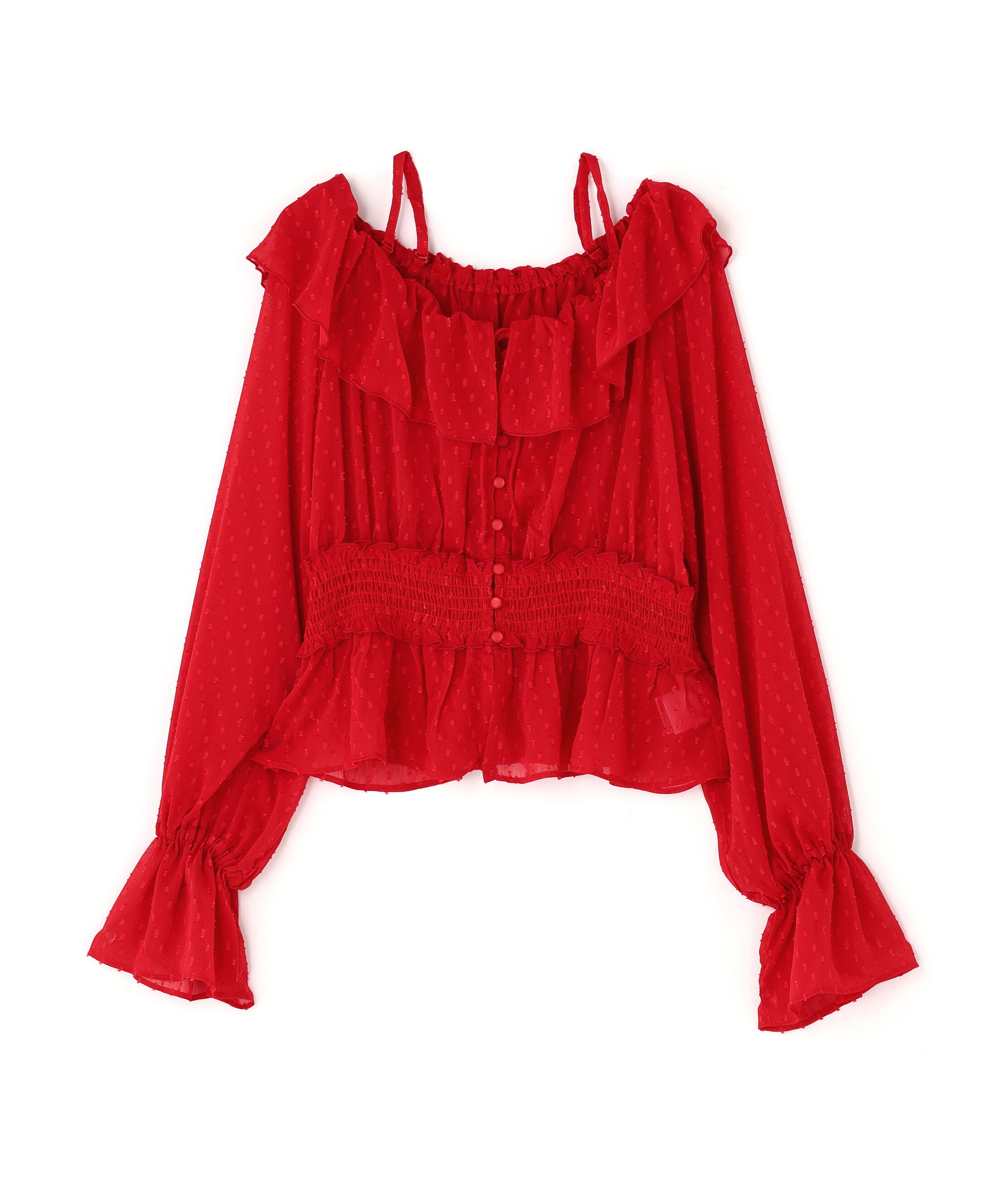  「2wayオフショルフリルブラウス」|シャツ・ブラウス|