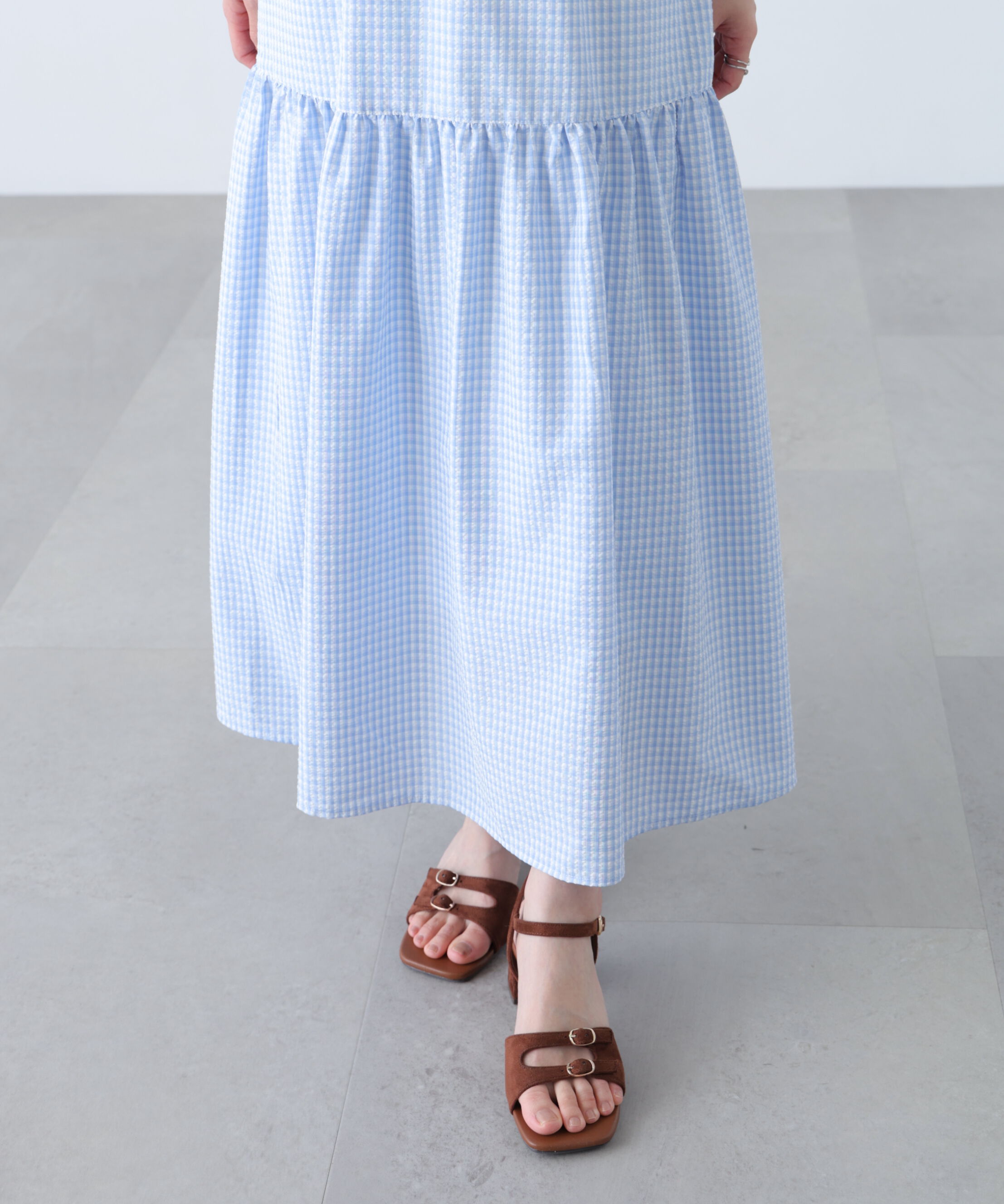  「ランタンスリーブバックリボンワンピース」|ワンピース|